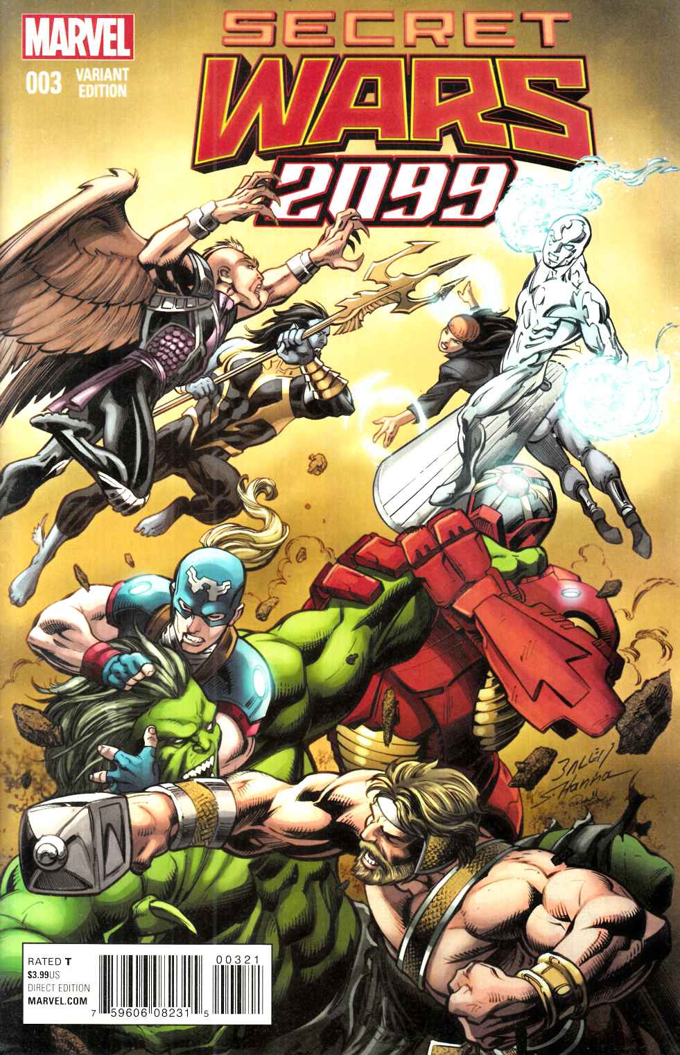 Secret Wars 2099 #3 Bagley Variant Cover [Marvel Comic] THUMBNAIL