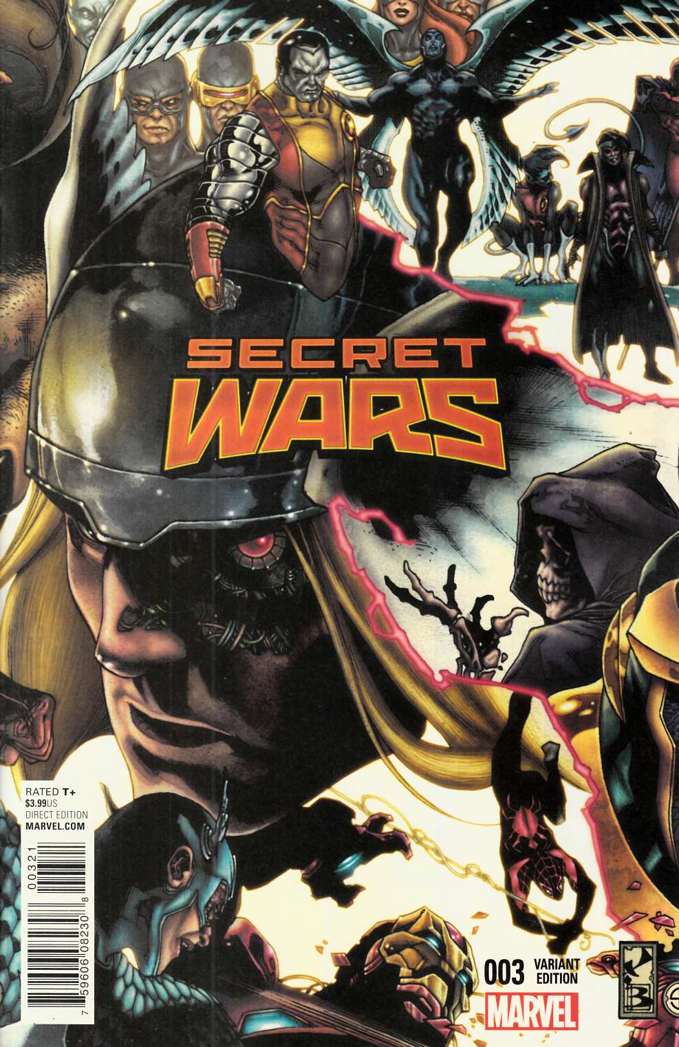 Secret Wars #3 Bianchi Connecting Variant Cover Near Mint (9.4) [Marvel Comic] LARGE