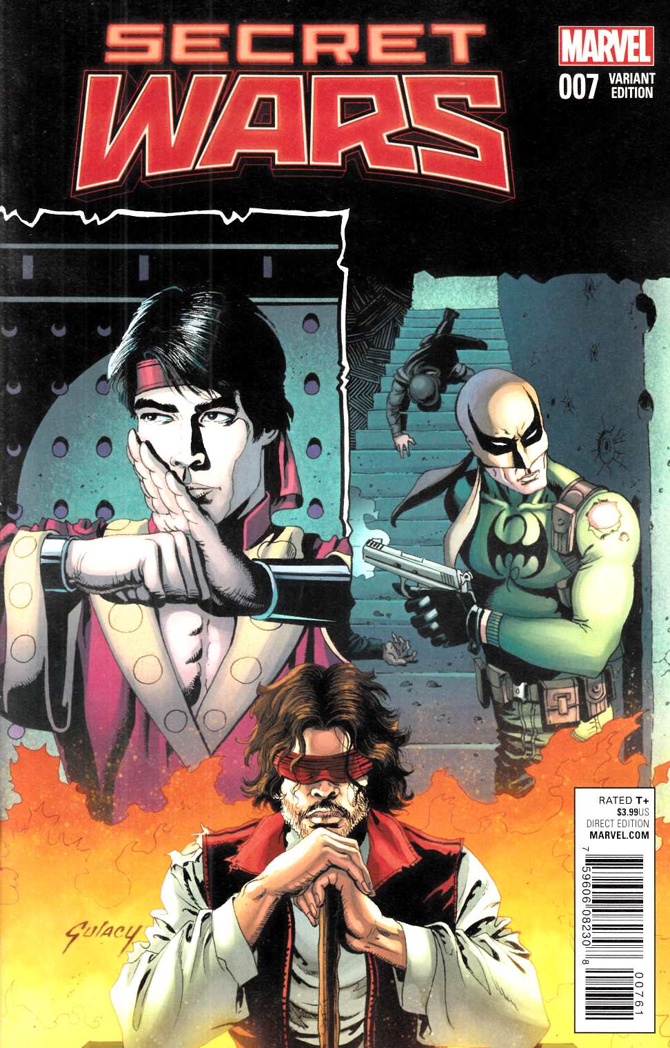 Secret Wars #7 Coker Variant Cover Near Mint (9.4) [Marvel Comic] THUMBNAIL