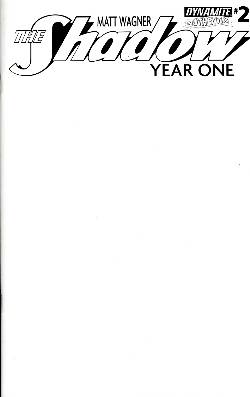 Shadow Year One #2 Blank Authentix Cover [Comic] LARGE