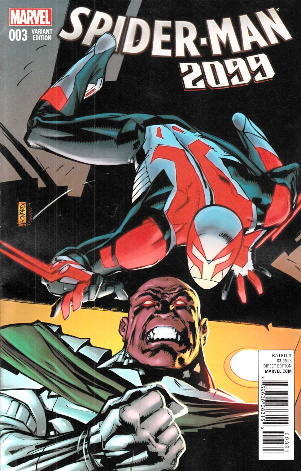 Spider-Man 2099 #3 Leonardi Variant Cover [Marvel Comic] THUMBNAIL