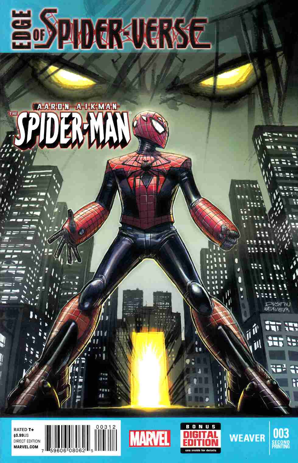 Edge Of Spider-Verse #3 Second Printing Near Mint (9.4) [Marvel Comic] THUMBNAIL