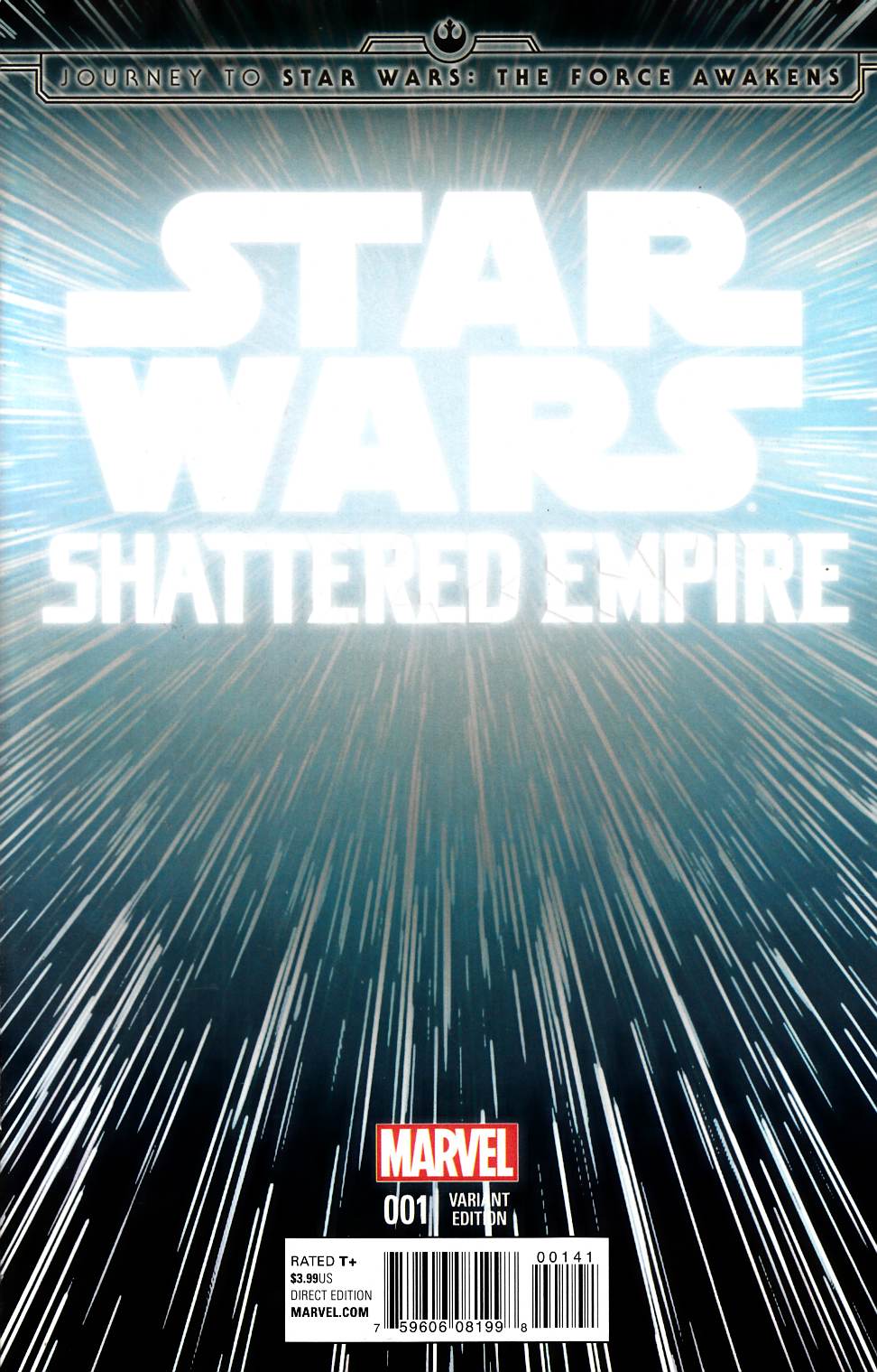 Star Wars Force Awakens Shattered Empire #1 Hyperspace Variant Cover [Marvel Comic] LARGE