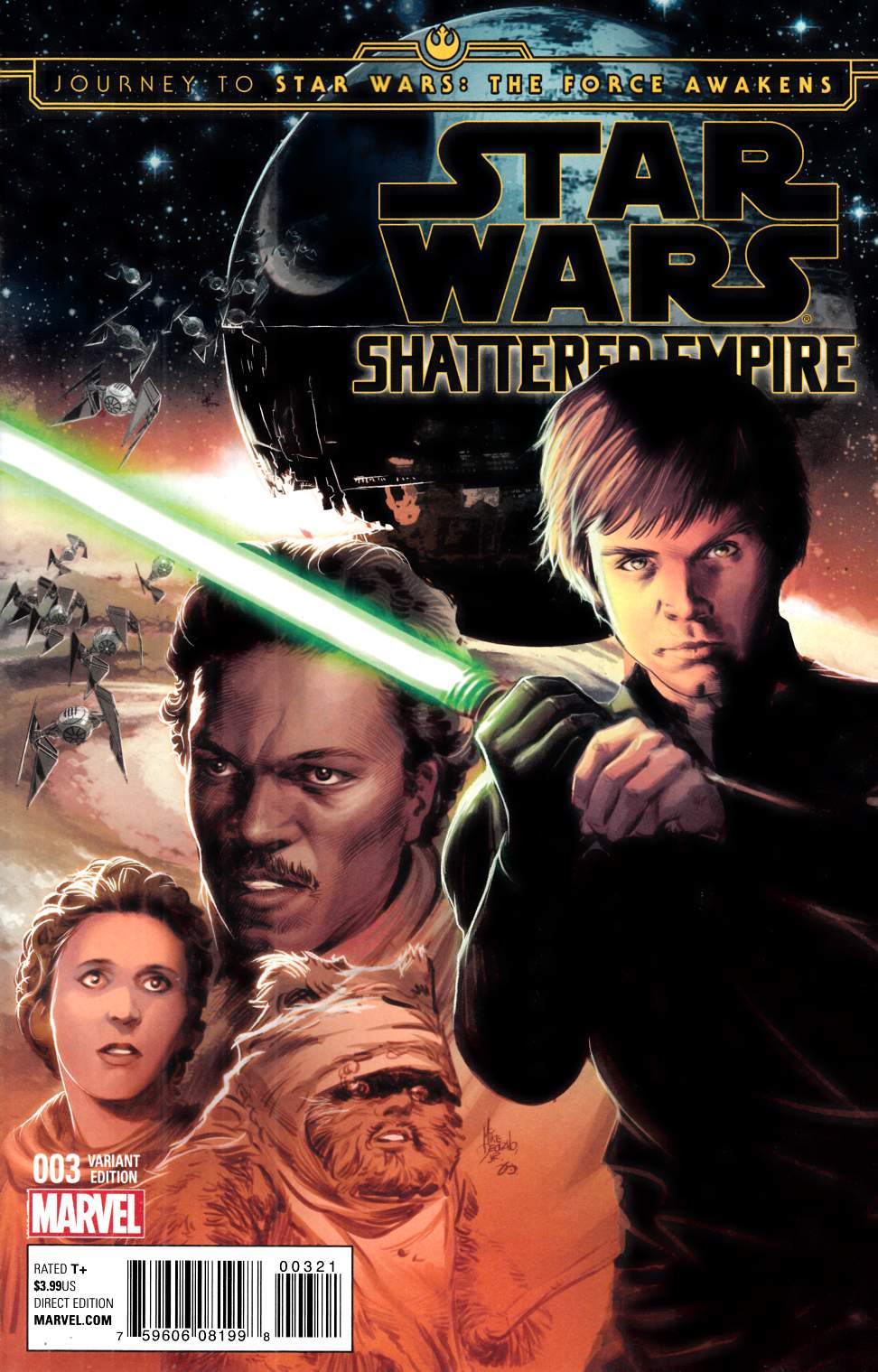 Star Wars Force Awakens Shattered Empire #3 Deodato Variant Cover [Marvel Comic] THUMBNAIL