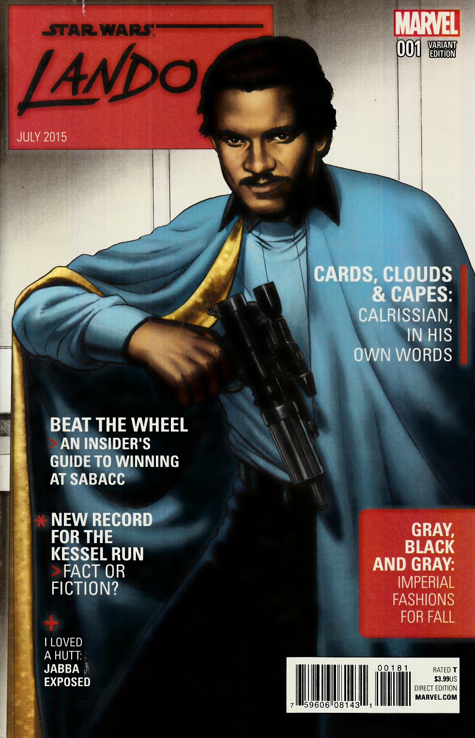 Star Wars Lando #1 Cassaday Variant Cover [Marvel Comic] LARGE