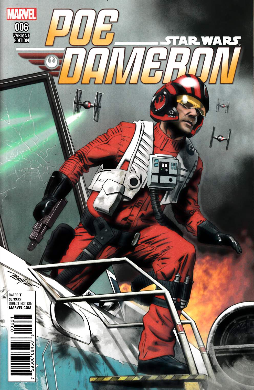 Star Wars Poe Dameron #6 Mayhew Variant Cover [Marvel Comic] LARGE