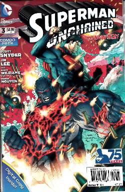 Superman Unchained #3 Combo Pack Near Mint (9.4) [DC Comic] LARGE