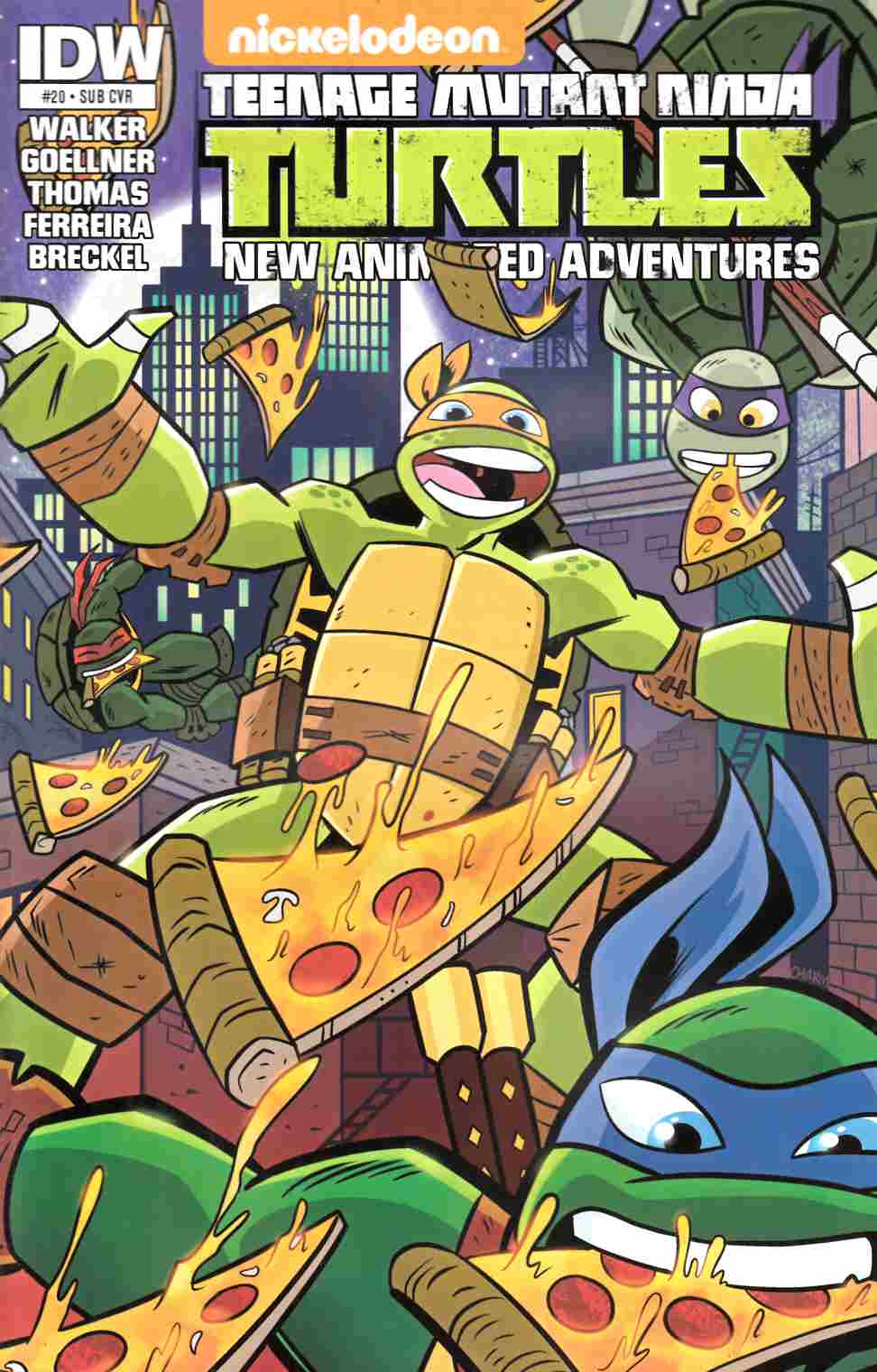 TMNT New Animated Adventures #20 Subscription Cover [IDW Comic] THUMBNAIL