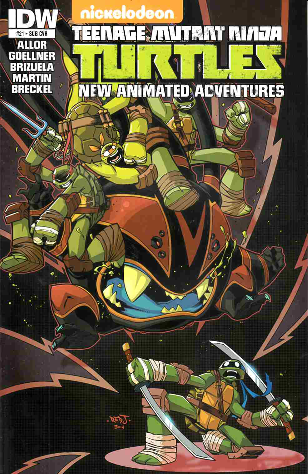 TMNT New Animated Adventures #21 Subscription Cover [IDW Comic] THUMBNAIL