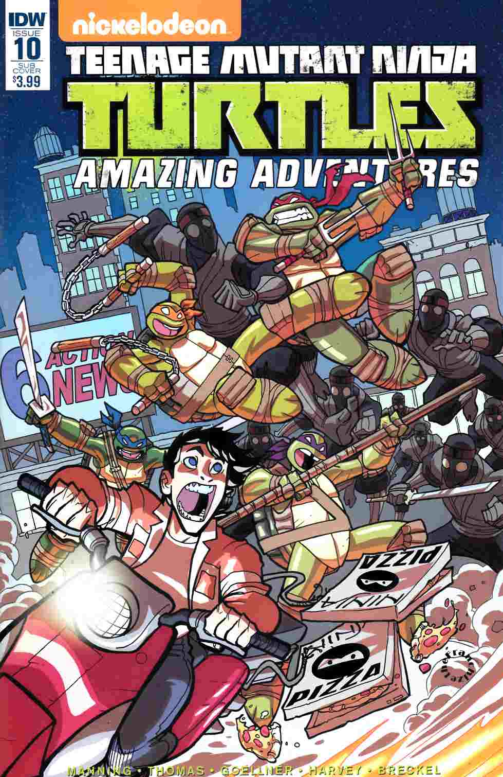 Teenage Mutant Ninja Turtles Amazing Adventures #10 Subscription Cover [IDW Comic] LARGE