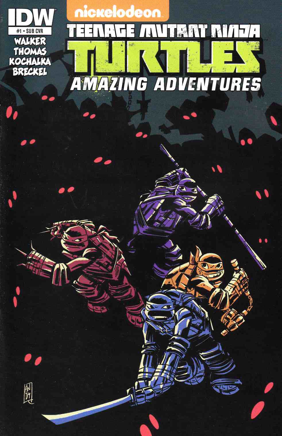 TMNT Amazing Adventures #1 Subscription Cover [IDW Comic] LARGE