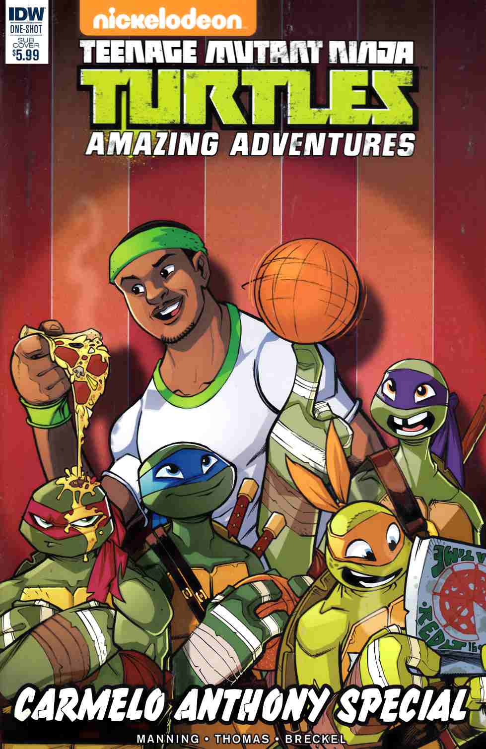 TMNT Amazing Adventures Carmelo Anthony Special (One Shot) Subscription Cover [IDW Comic] LARGE