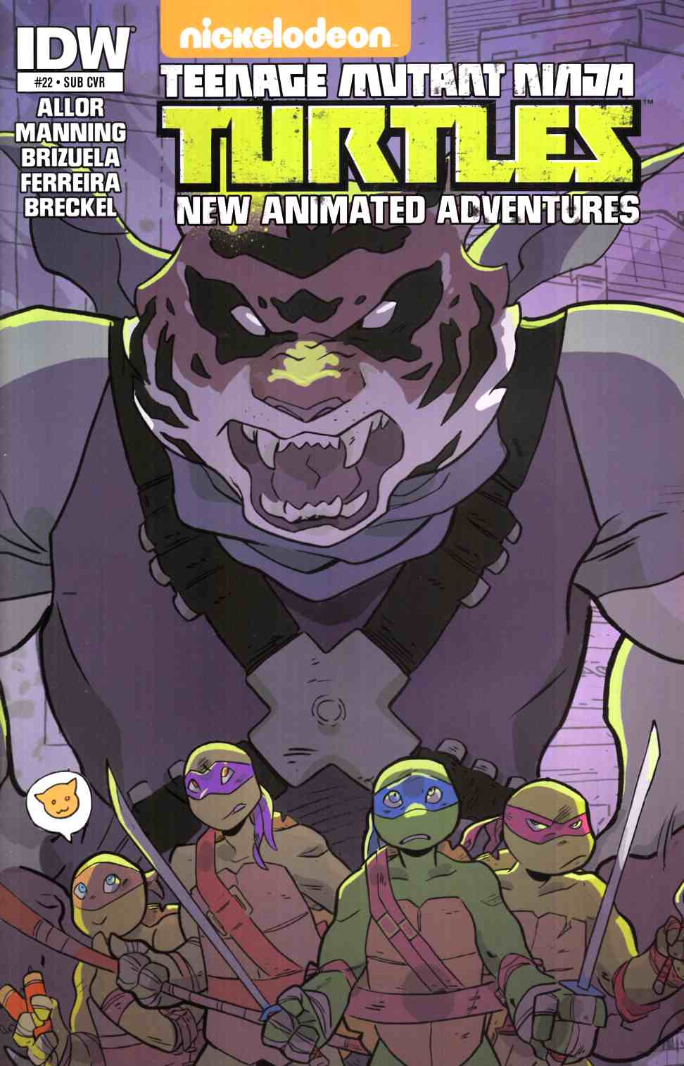 TMNT New Animated Adventures #22 Subscription Cover [IDW Comic] THUMBNAIL