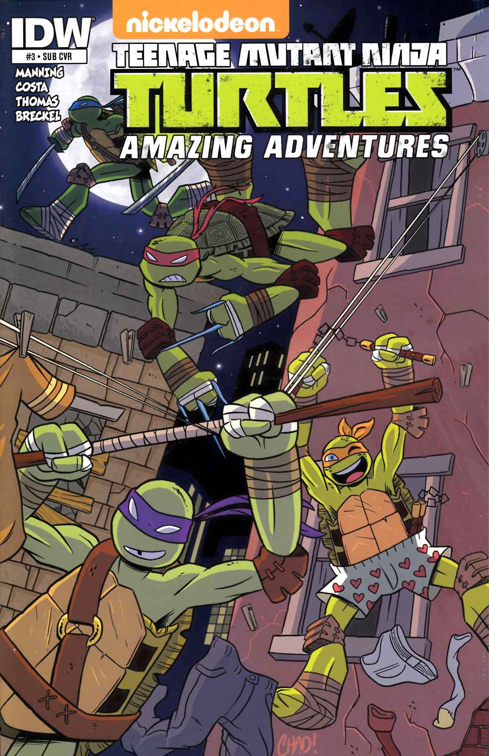 TMNT Amazing Adventures #3 Subscription Cover [IDW Comic] THUMBNAIL