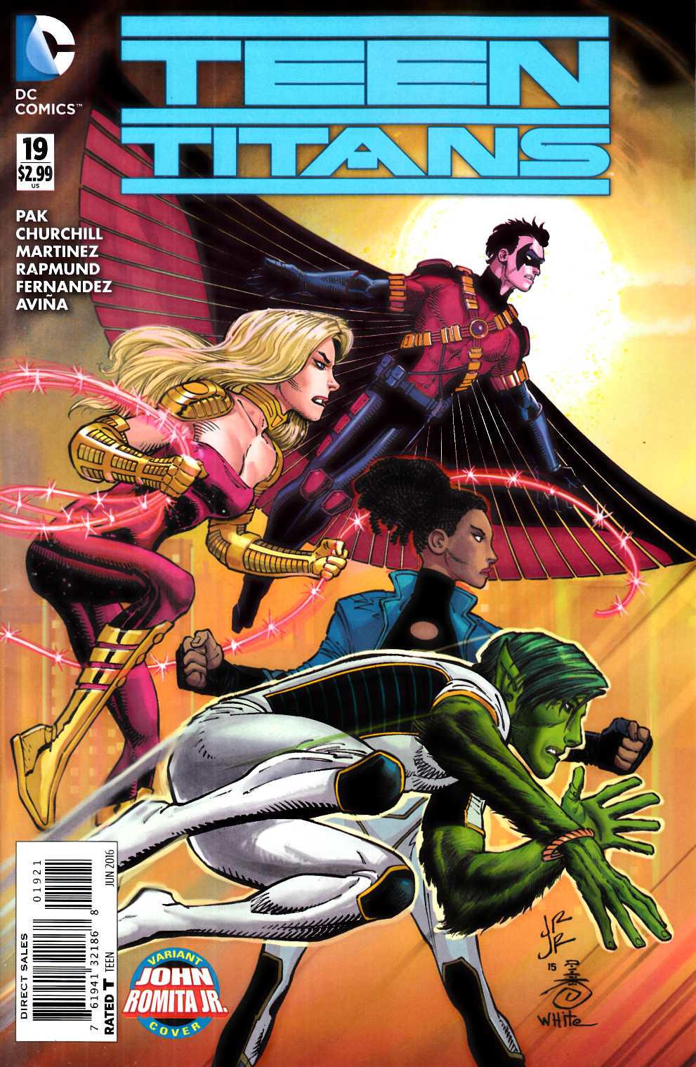 Teen Titans #19 Romita Variant Cover [DC Comic] LARGE