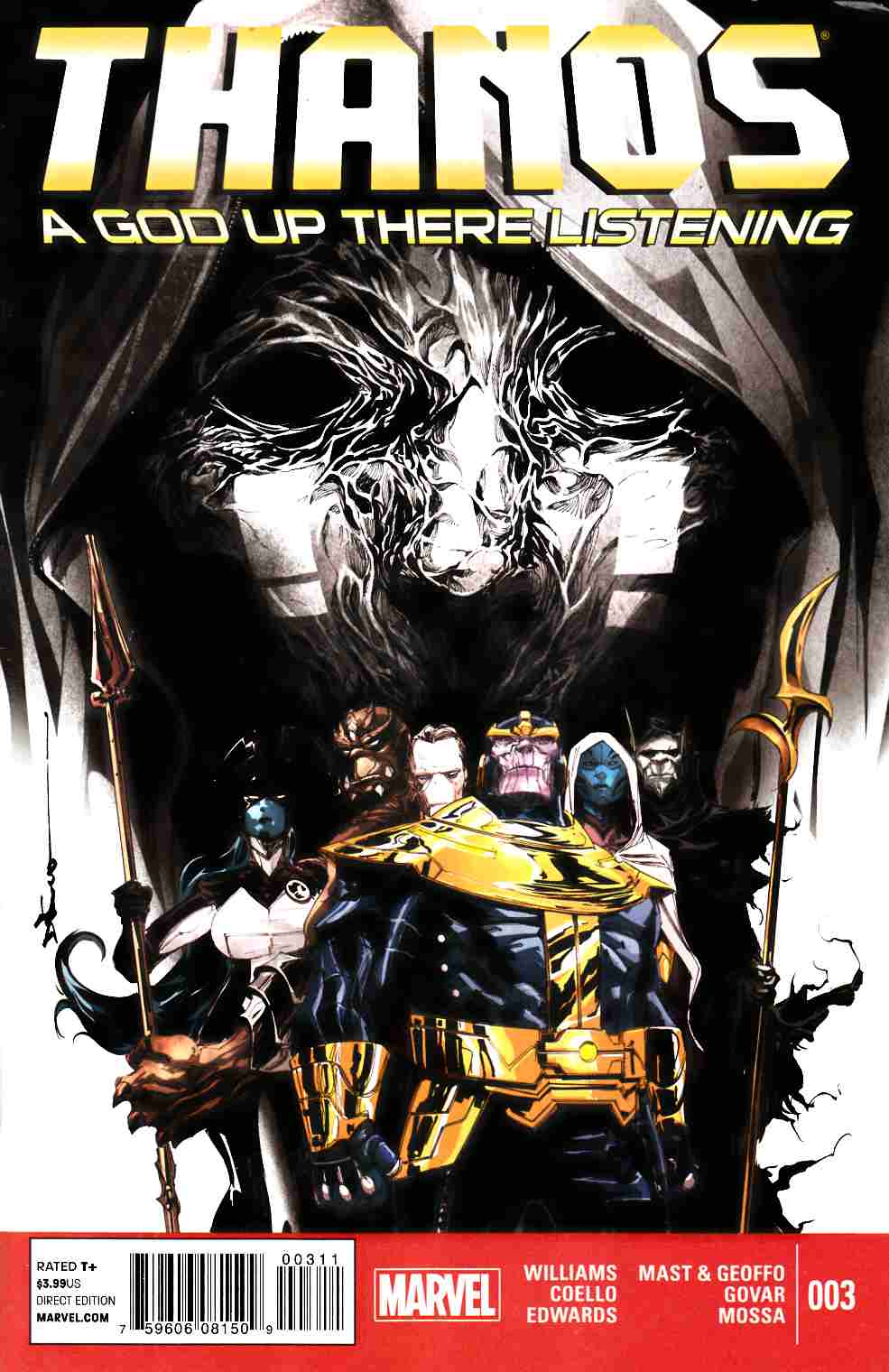 Thanos A God Up There Listening #3 [Marvel Comic] LARGE
