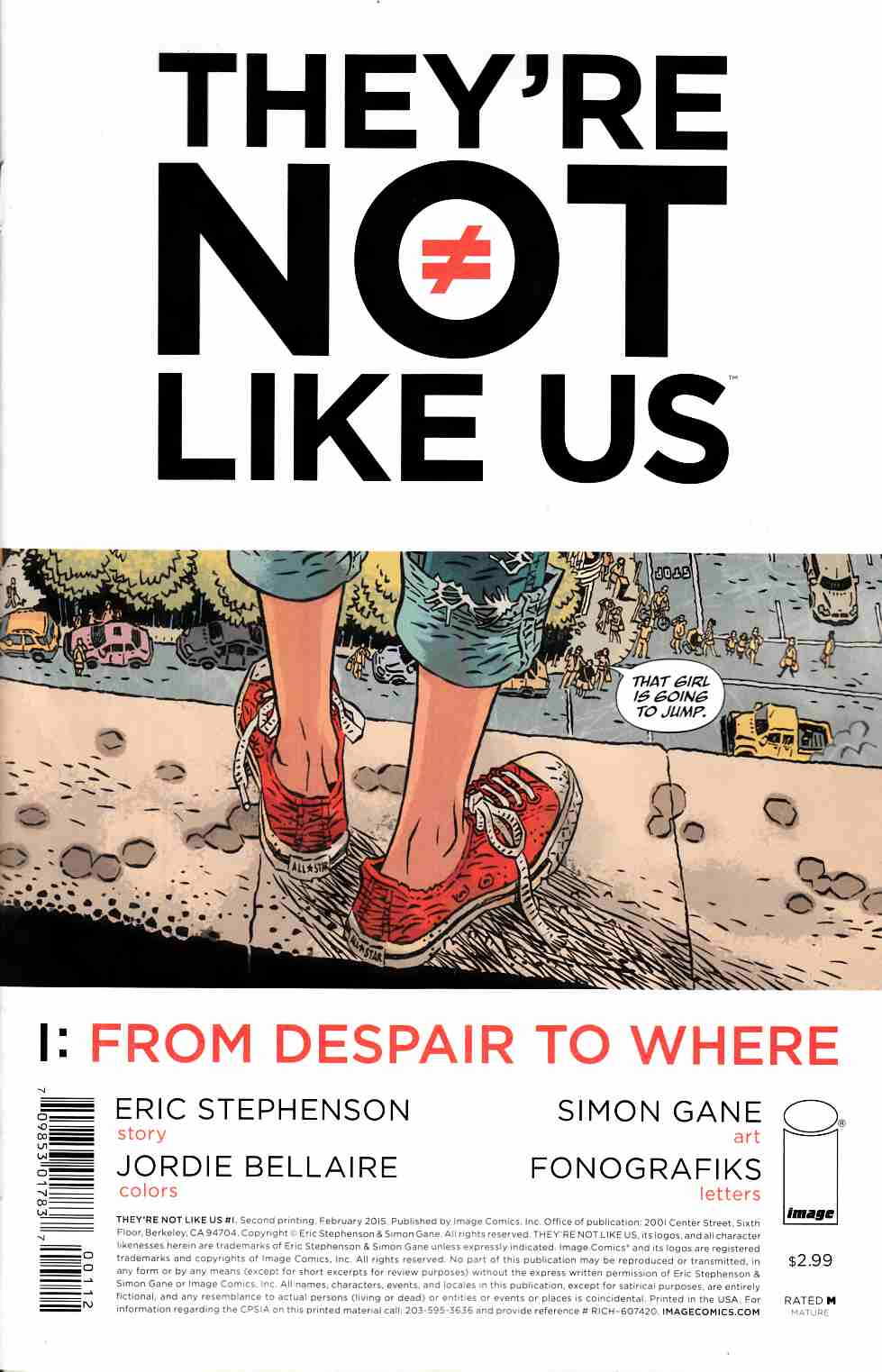 They're Not Like Us #1 Second Printing [Image Comic] THUMBNAIL