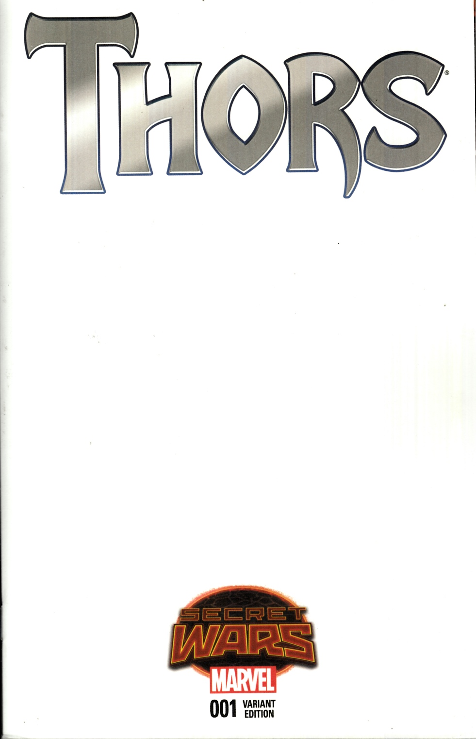 Thors #1 Blank Cover [Marvel Comic] LARGE