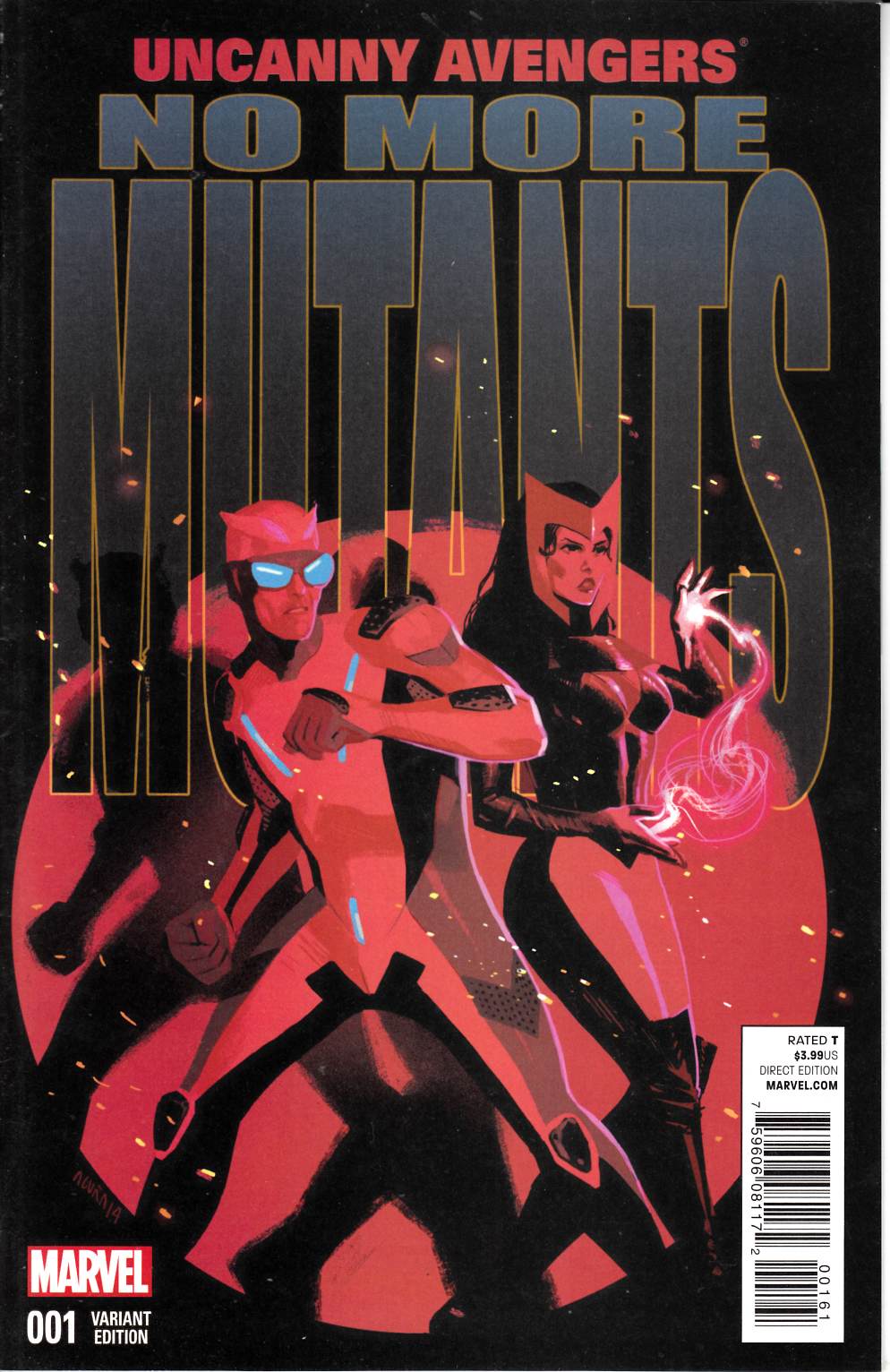 Uncanny Avengers #1 Acuna Teaser Variant Cover [Marvel Comic] LARGE