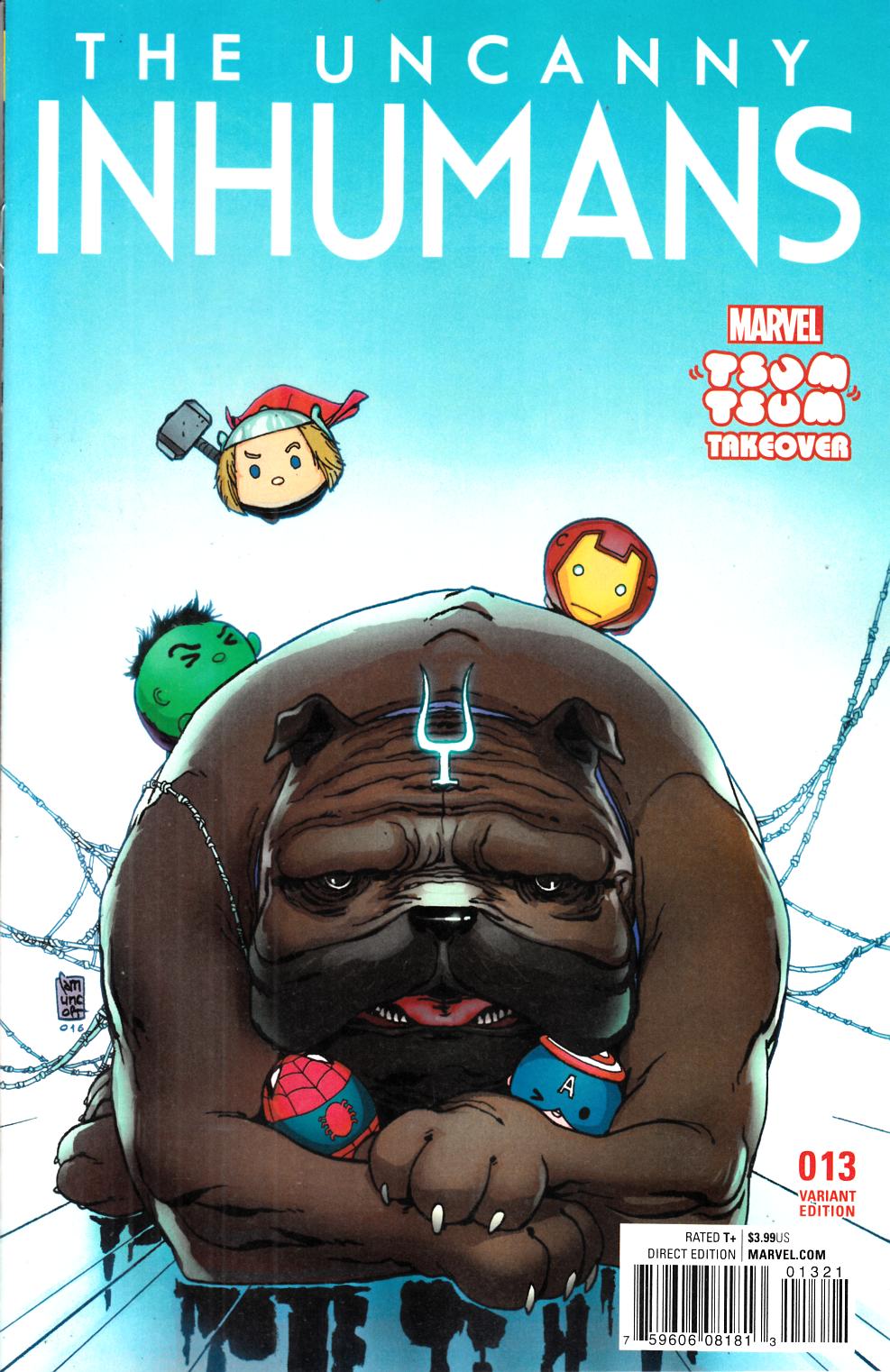 Uncanny Inhumans #13 Camuncoli Tsum Tsum Variant Cover [Marvel Comic] LARGE