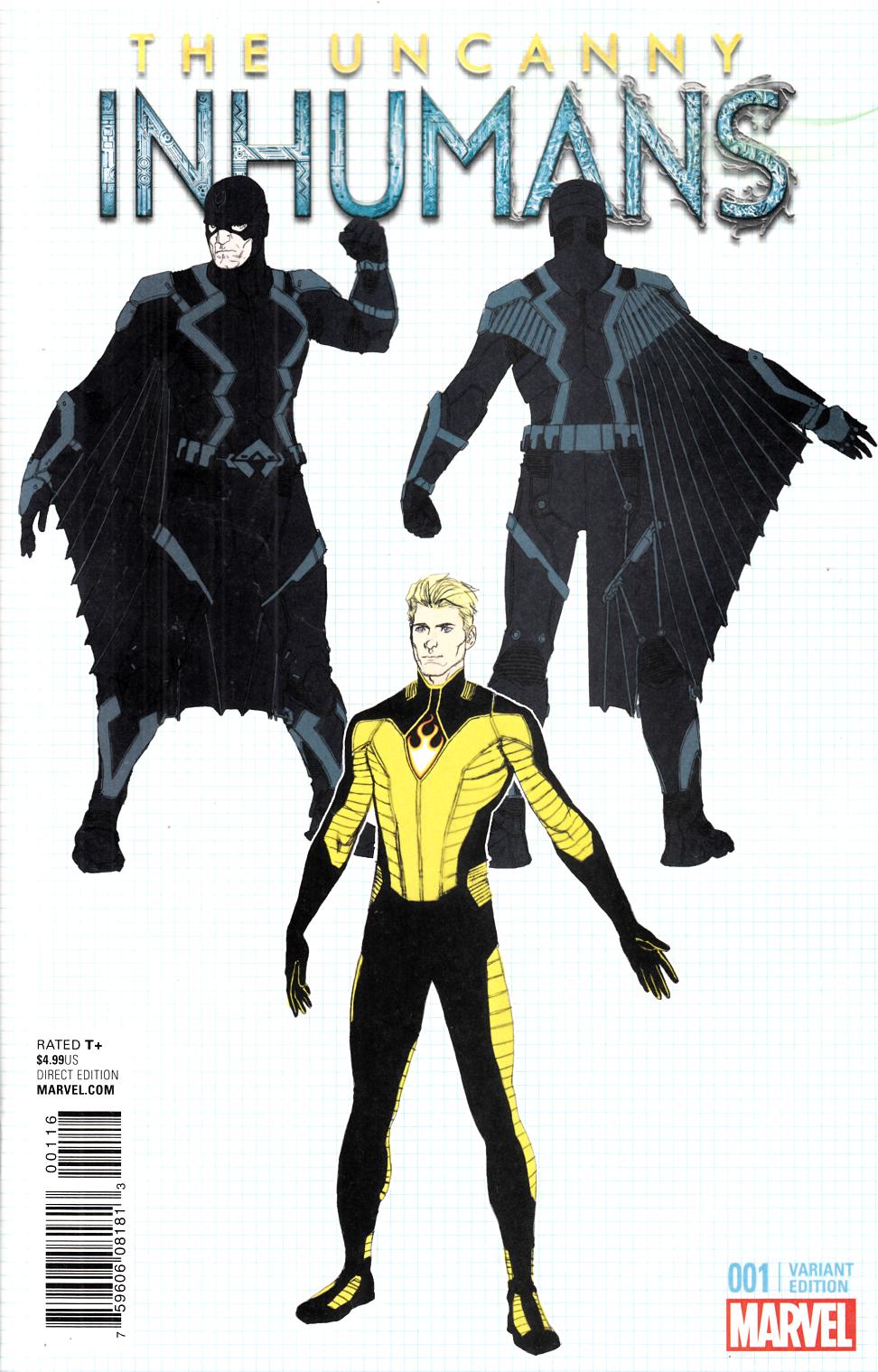 Uncanny Inhumans #1 McNiven Design Cover [Marvel Comic] THUMBNAIL