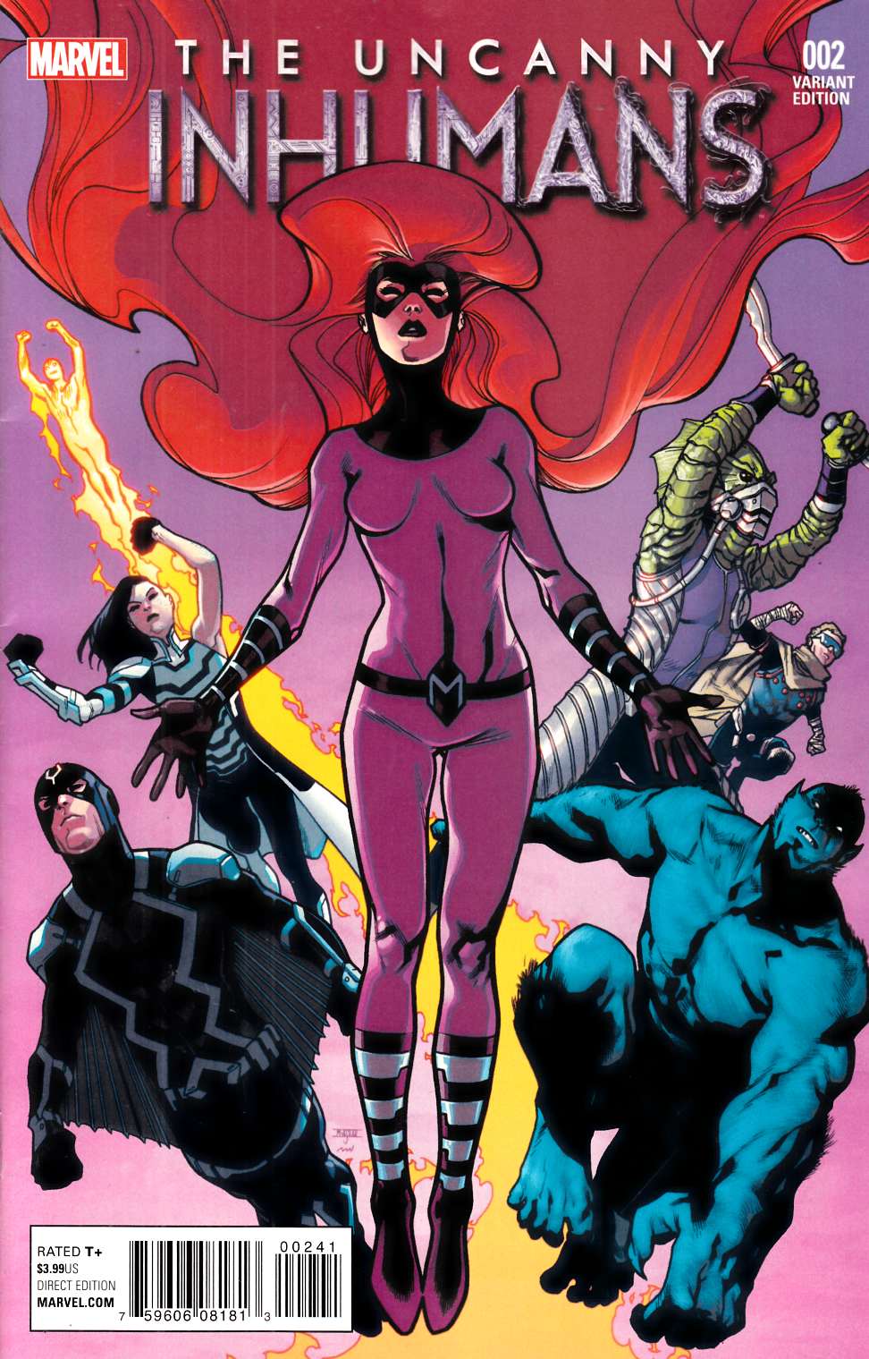 Uncanny Inhumans #2 Asrar Variant Cover [Marvel Comic] LARGE