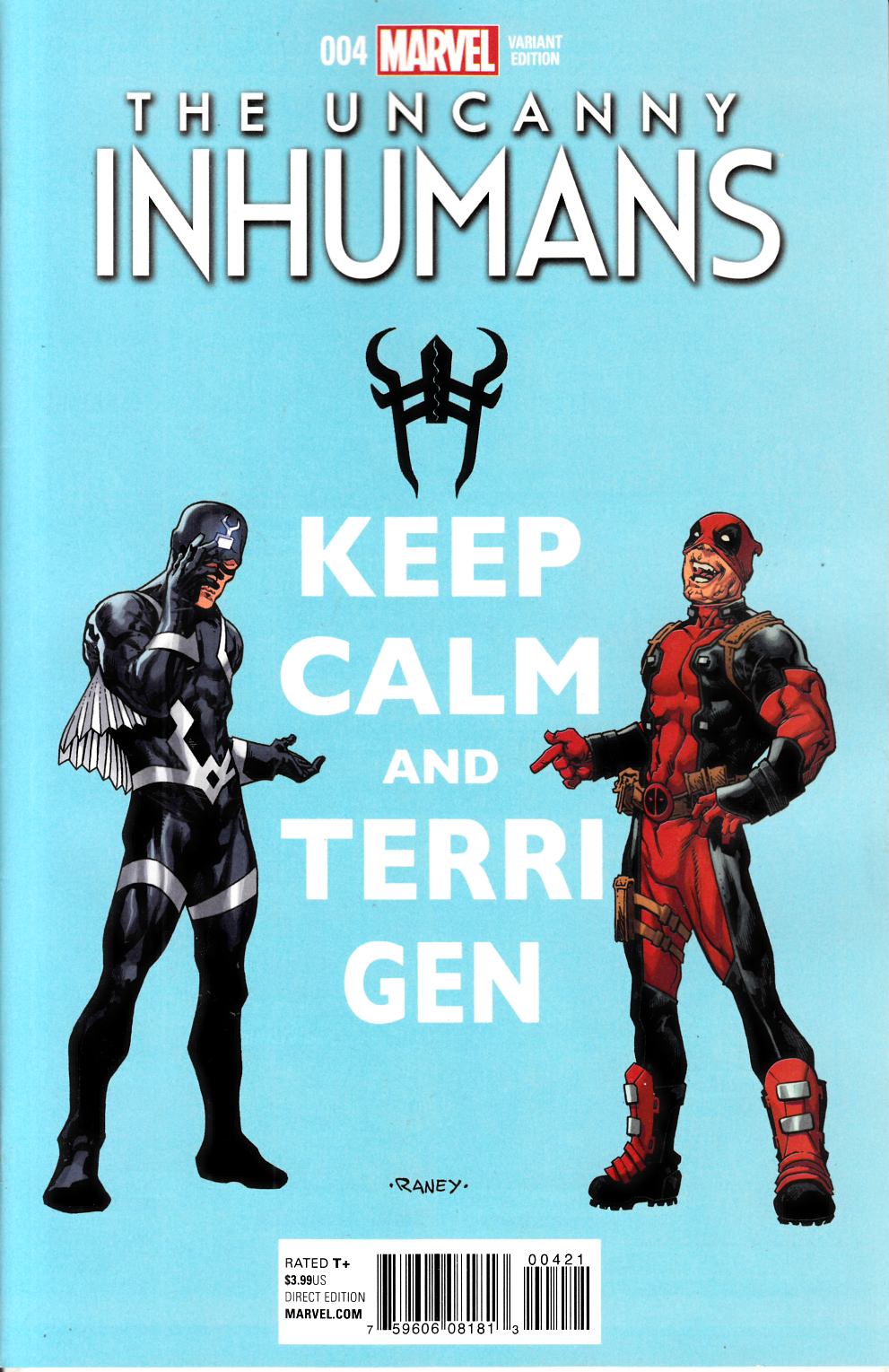 Uncanny Inhumans #4 Deadpool Variant Cover [Marvel Comic] LARGE