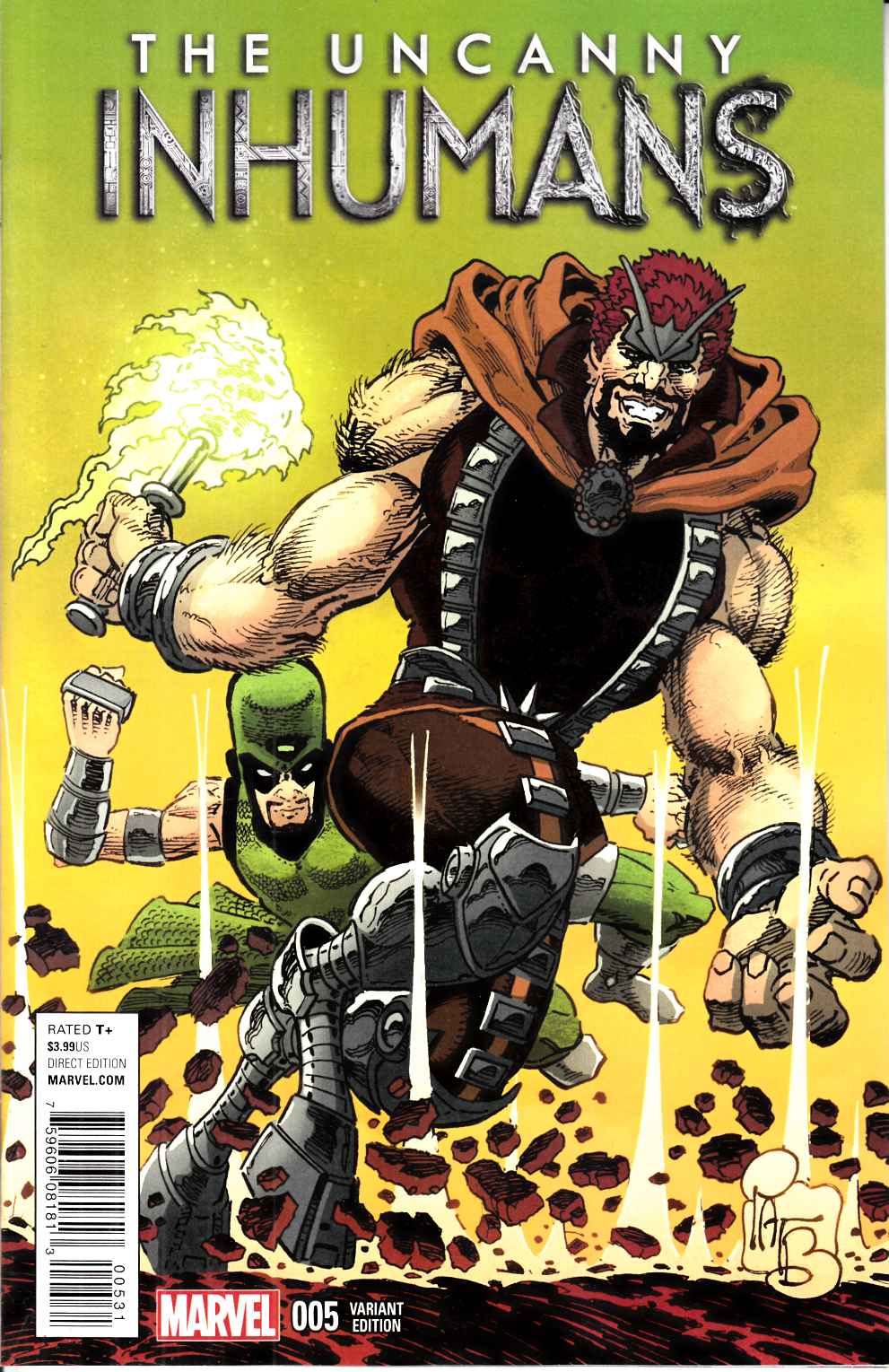 Uncanny Inhumans #5 Classic Variant Cover [Marvel Comic] LARGE