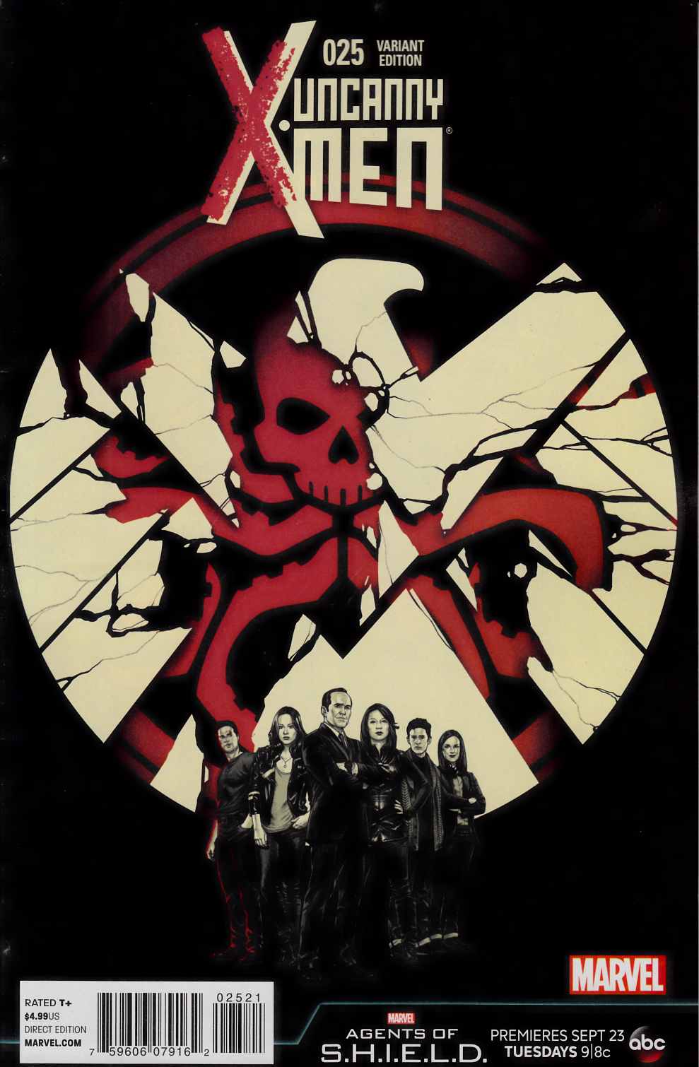 Uncanny X-Men #25 Agents of Shield Variant Cover Near Mint (9.4) [Marvel Comic] LARGE
