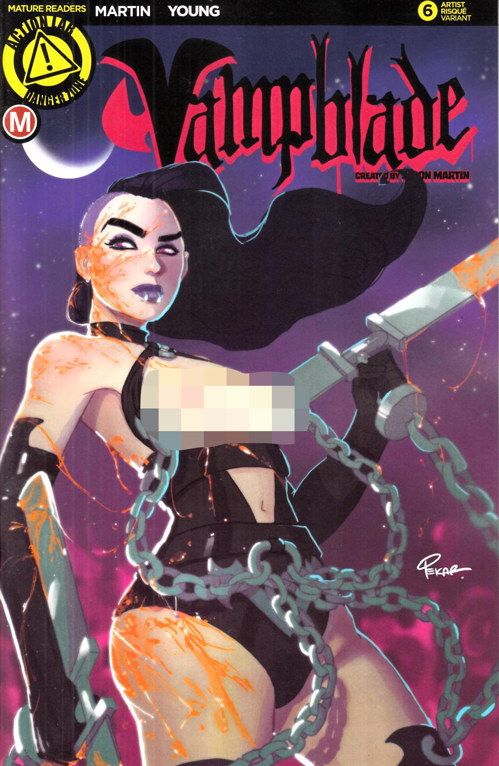 Vampblade #6 Cover D- Pekar Risque [Danger Zone Comic] THUMBNAIL