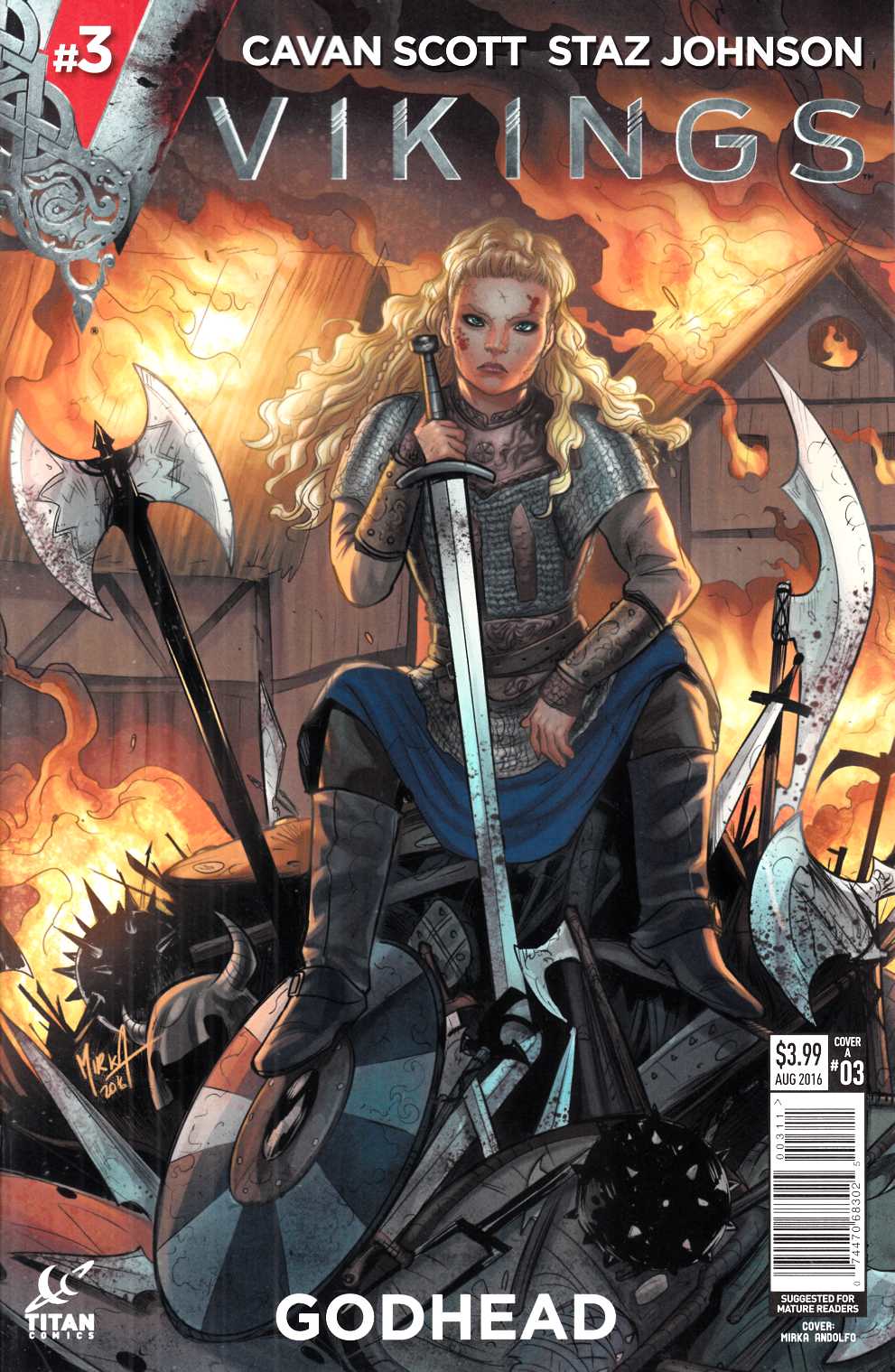 Vikings #3 Cover A- Andolfo [Titan Comic] THUMBNAIL