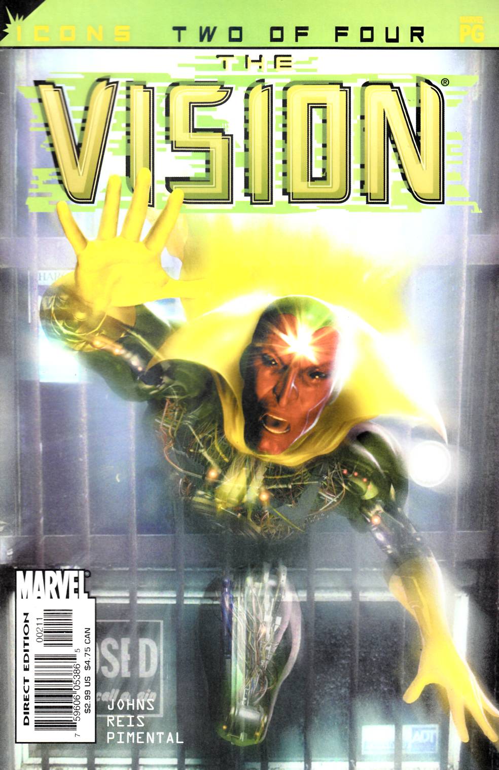 Vision Avengers Icons #2 Very Fine (8.0) [Marvel Comic] LARGE