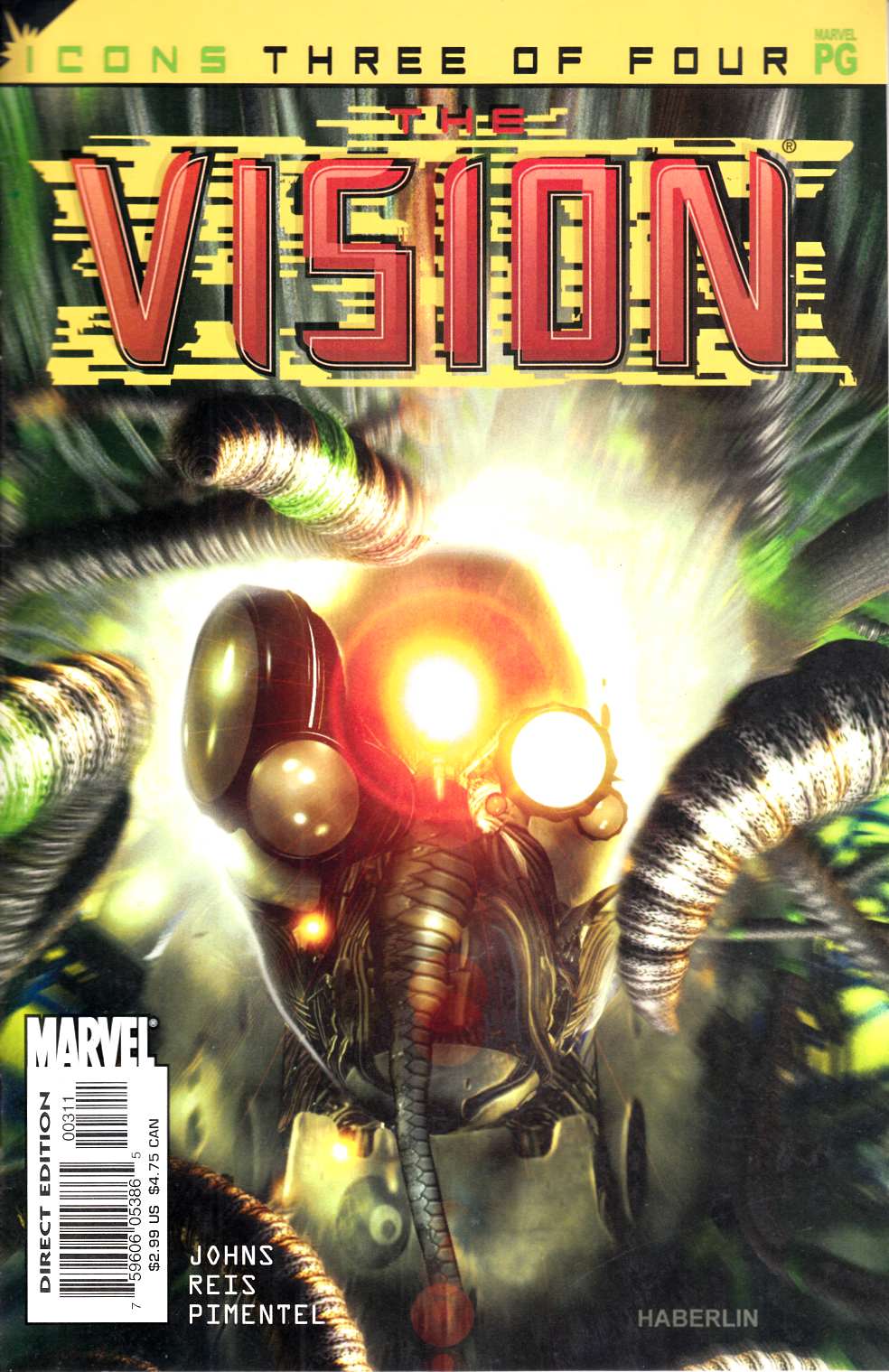 Vision Avengers Icons #3 Very Fine (8.0) [Marvel Comic] THUMBNAIL