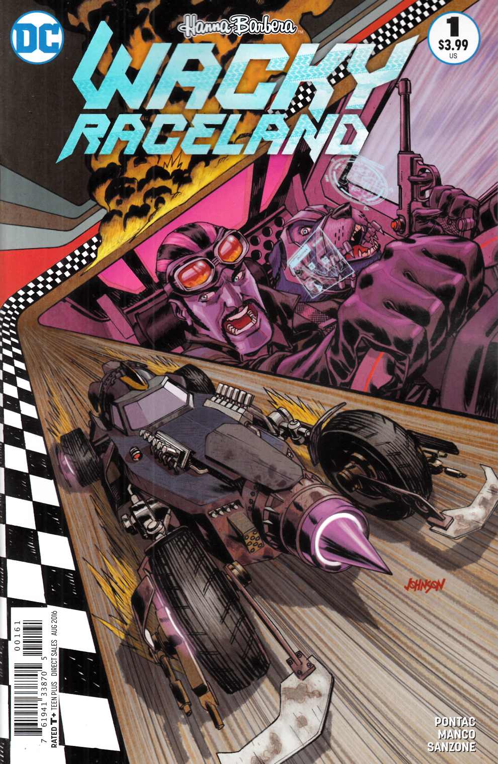 Wacky Raceland #1 Dick Dastardly Variant Cover [DC Comic] THUMBNAIL
