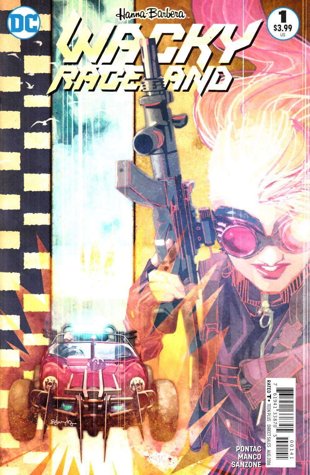 Wacky Raceland #1 Penelope Pitstop Variant Cover [DC Comic] THUMBNAIL
