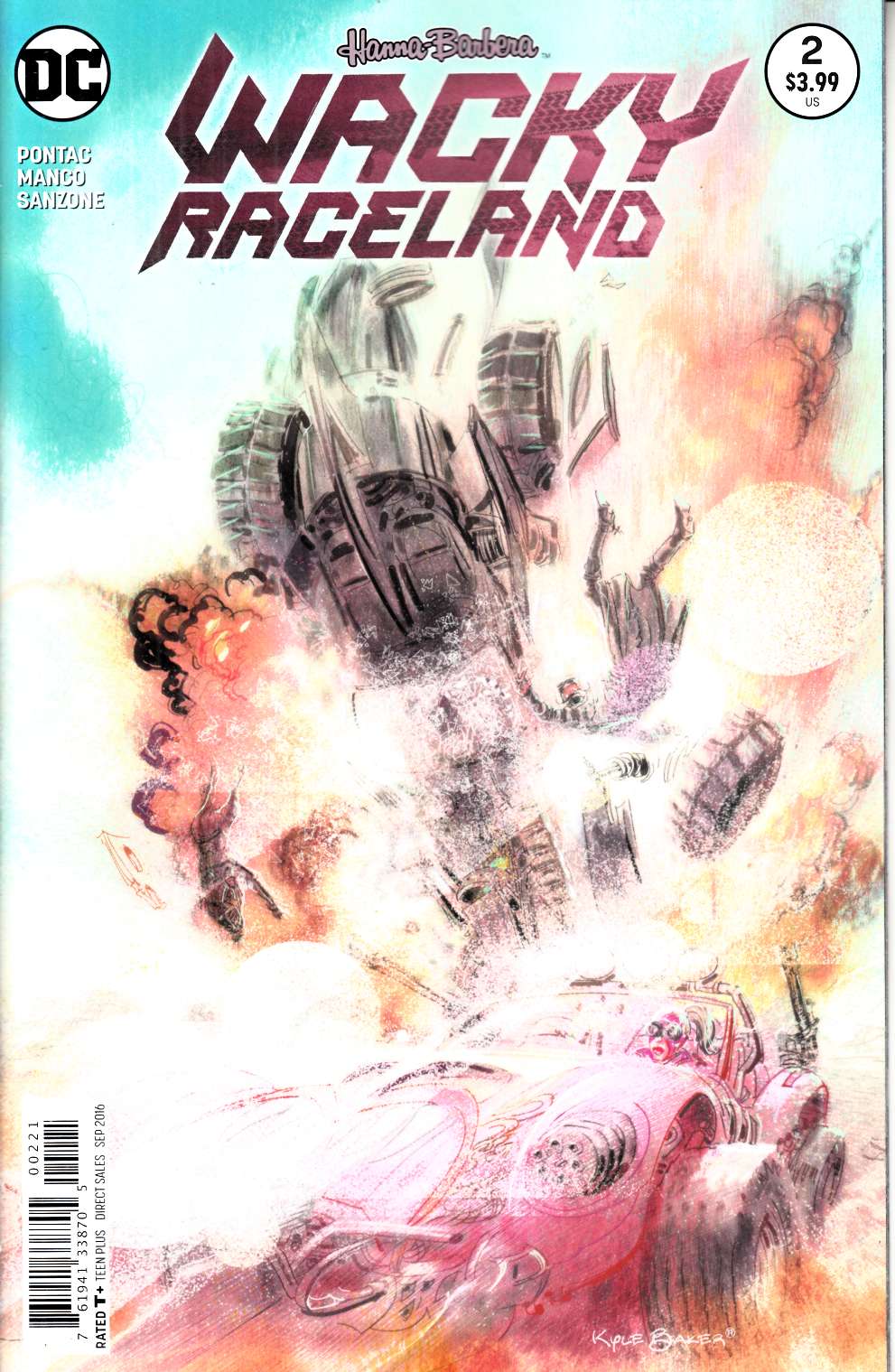 Wacky Raceland #2 Baker Variant Cover [DC Comic] THUMBNAIL