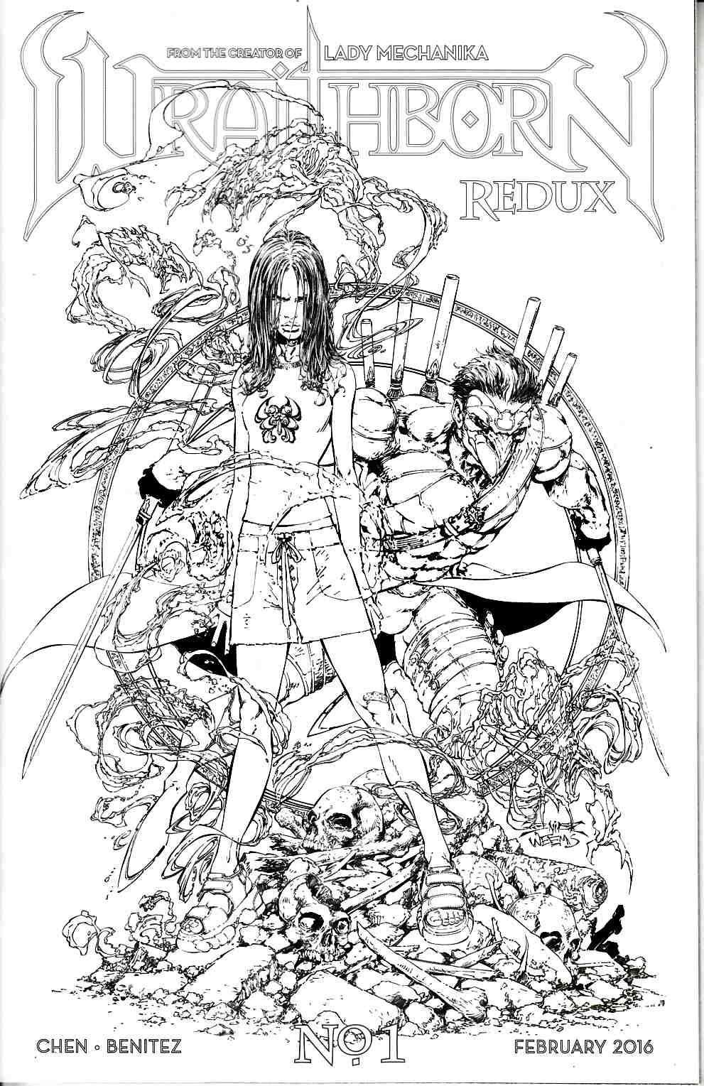 Wraithborn #1 Cover C- Benitez Incentive [Benitez Comic] LARGE
