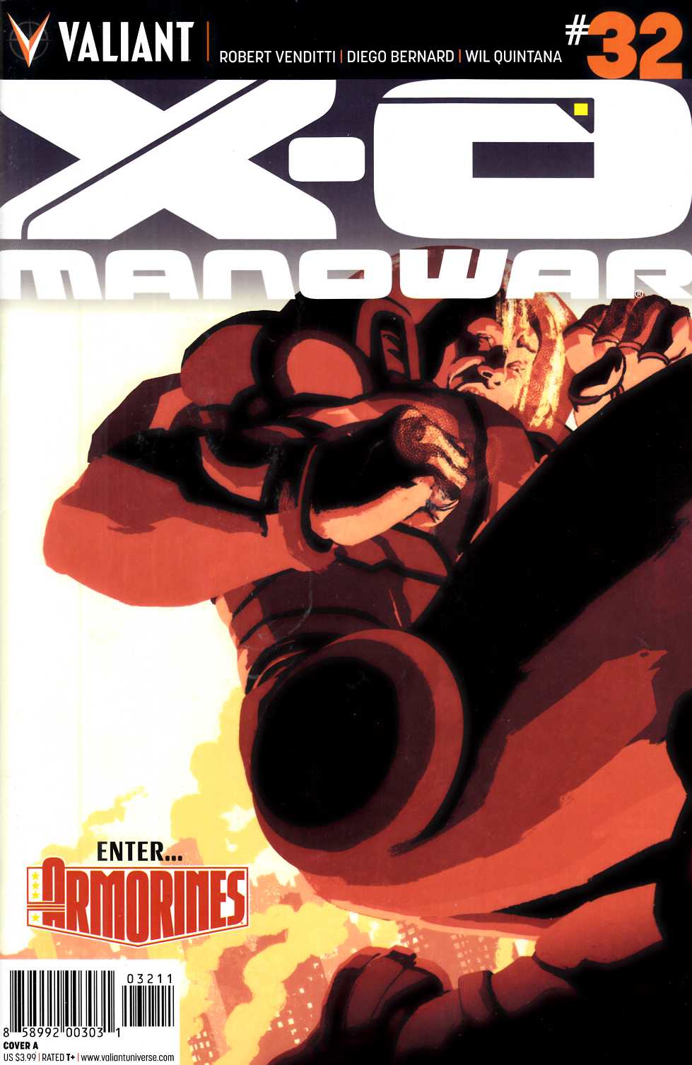 X-O Manowar #32 Cover A- Interlocking Allen [Valiant Comic] LARGE