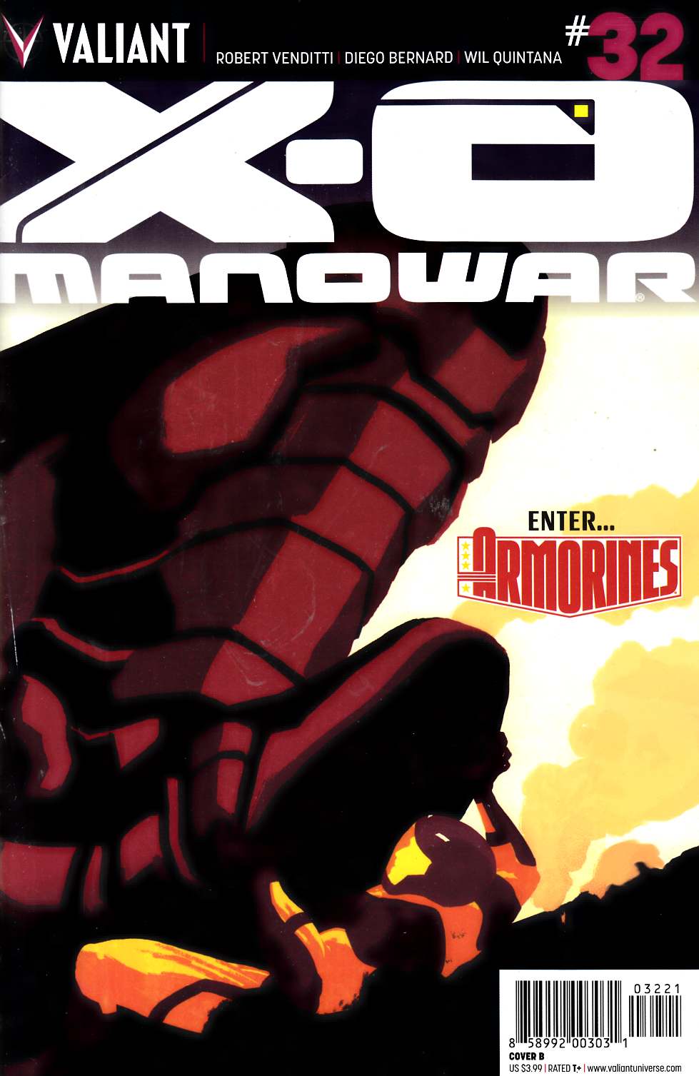 X-O Manowar #32 Cover B- Interlocking Allen [Valiant Comic] LARGE
