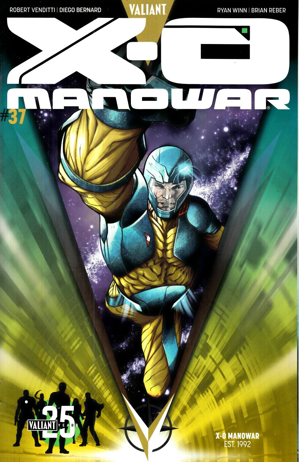 X-O Manowar #37 Cover B- 25th Anniversary Sandoval [Valiant Comic] THUMBNAIL