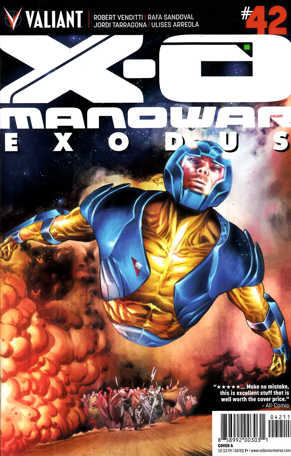 X-O Manowar #42 Cover A- Sandoval [Valiant Comic] LARGE