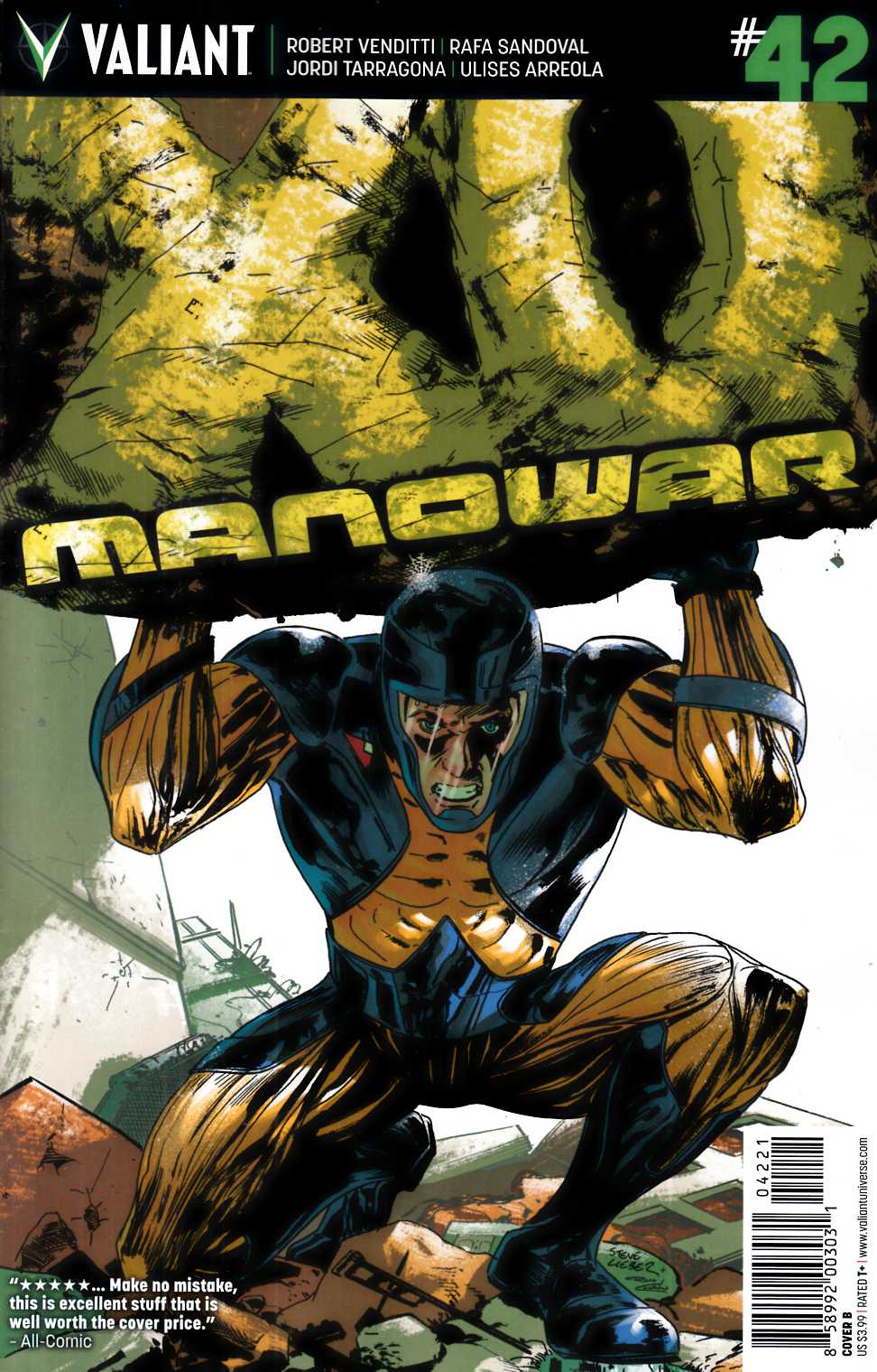 X-O Manowar #42 Cover B- Lieber [Valiant Comic] LARGE