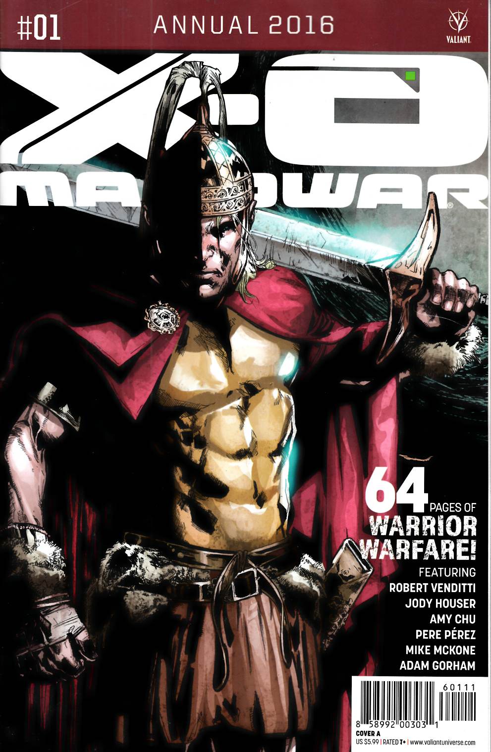 X-O Manowar Annual 2016 #1 Cover A Very Fine (8.0) [Valiant Comic] LARGE