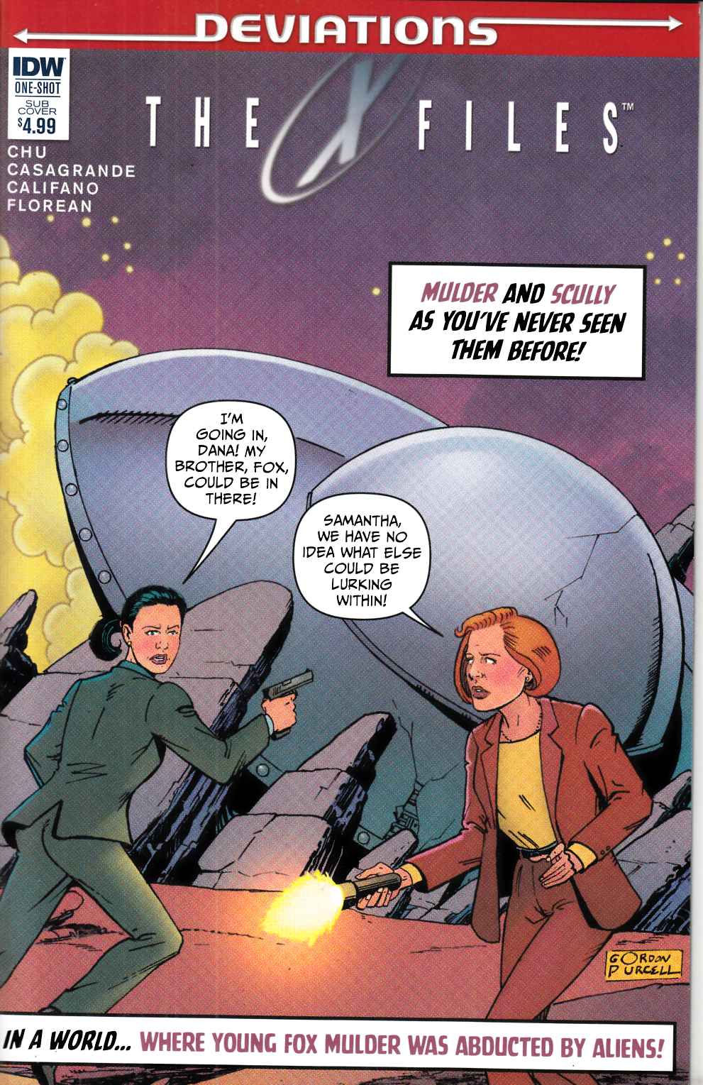 X-Files Deviations Subscription Cover (One Shot) [IDW Comic] THUMBNAIL