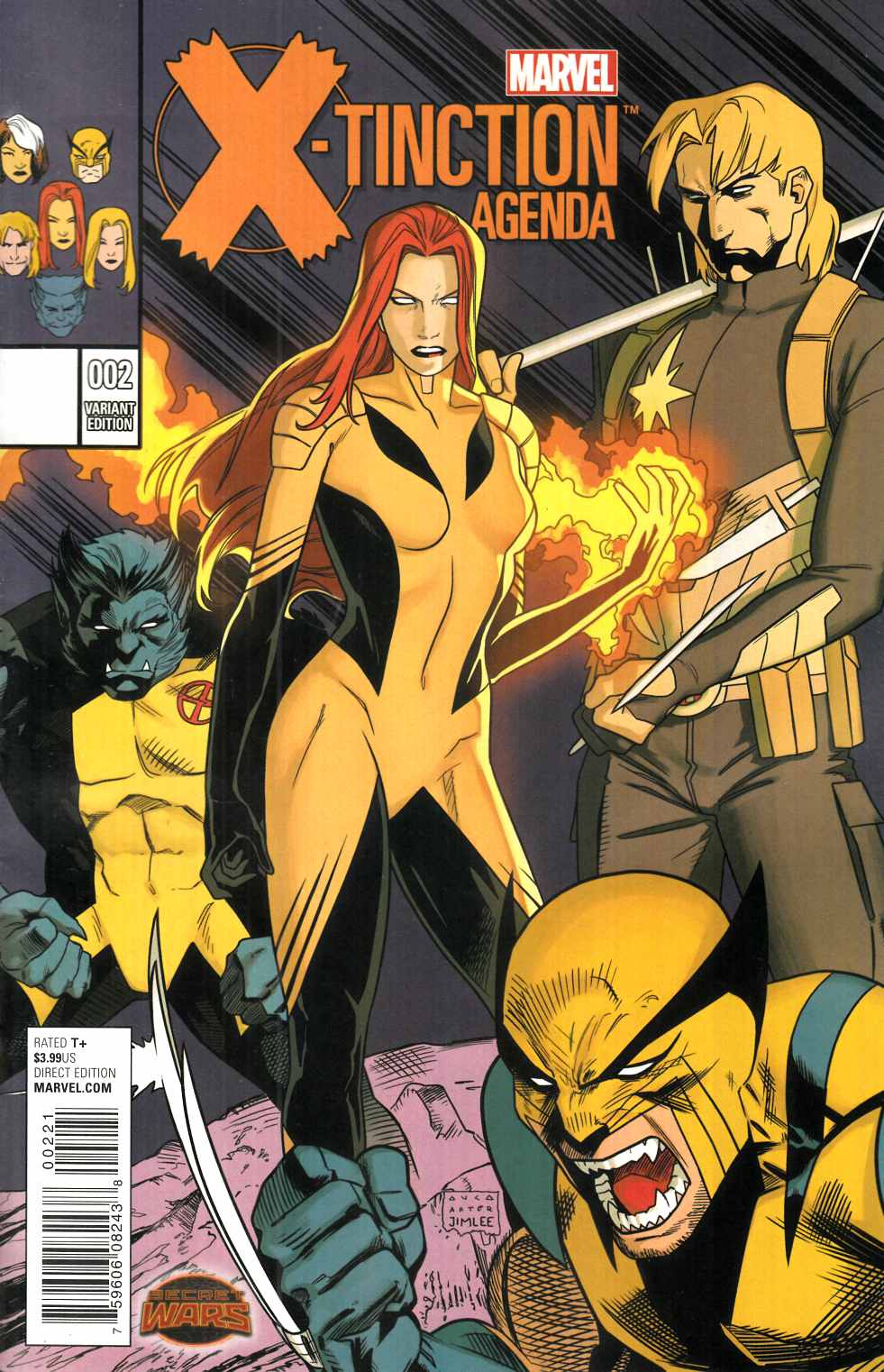 X-Tinction Agenda #2 Anka Variant Cover Near Mint (9.4) [Marvel Comic] THUMBNAIL