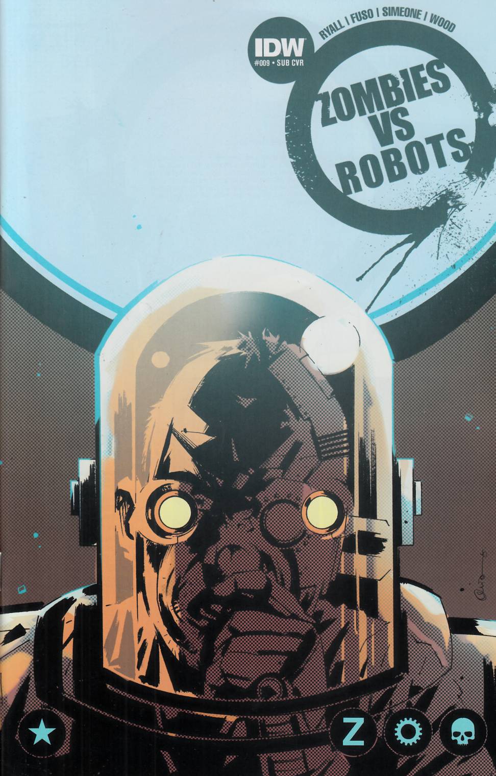 Zombies Vs Robots #9 Subscription Cover [IDW Comic] THUMBNAIL