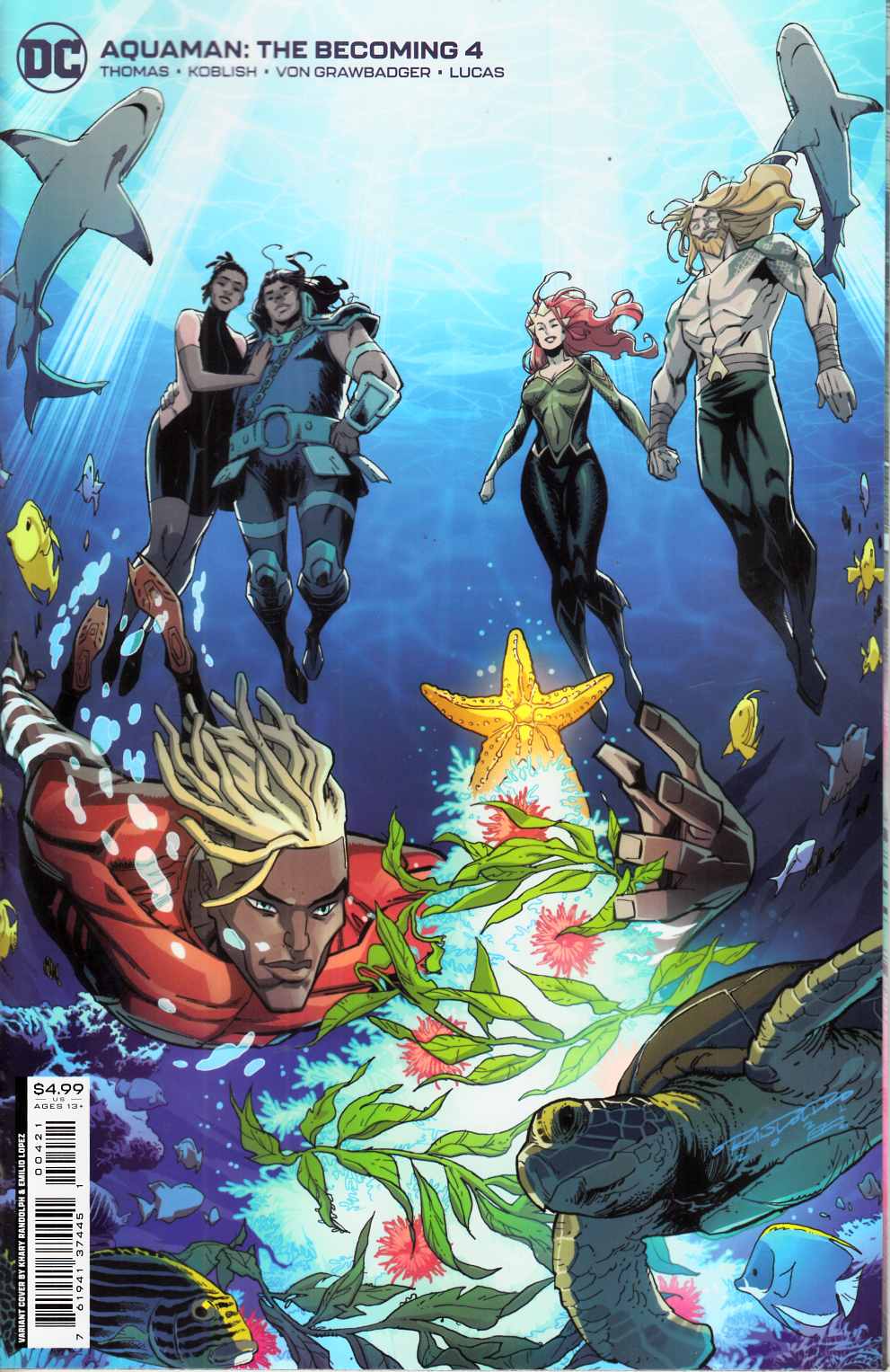 Aquaman the Becoming #4 Randolph Variant Cover Near Mint (9.4) [DC Comic] THUMBNAIL