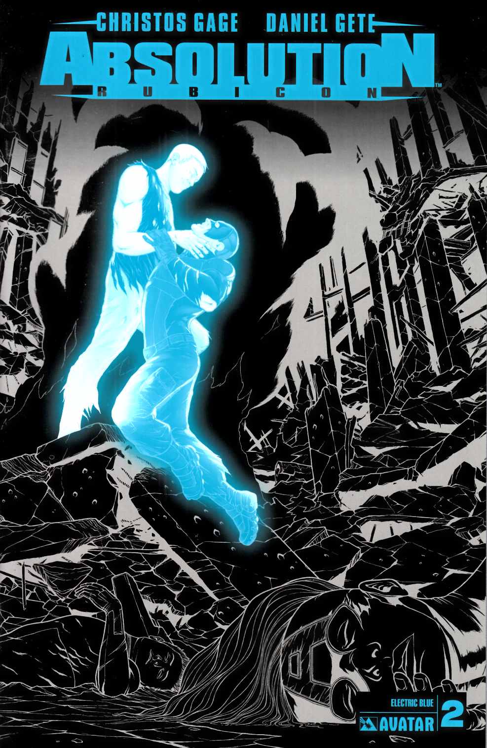 Absolution Rubicon #2 Electric Blue Incentive Cover Near Mint (9.4) [Avatar Comic] LARGE