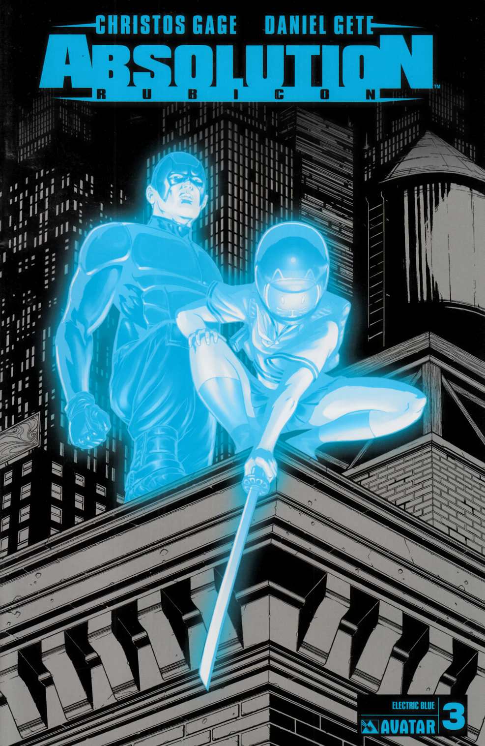 Absolution Rubicon #3 Electric Blue Incentive Cover Very Fine (8.0) [Avatar Comic] THUMBNAIL