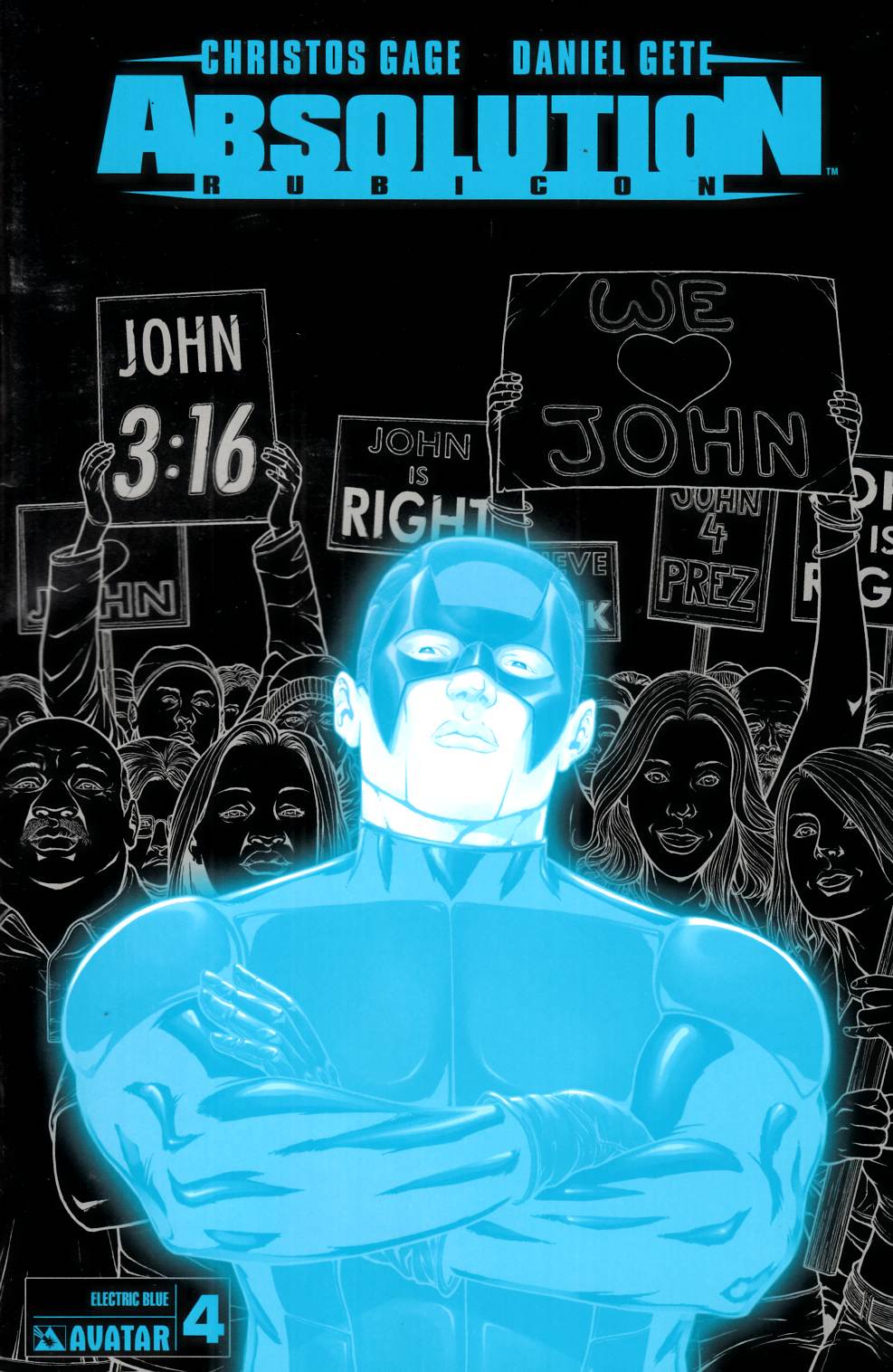 Absolution Rubicon #4 Electric Blue Incentive Cover Very Fine (8.0) [Avatar Comic] LARGE
